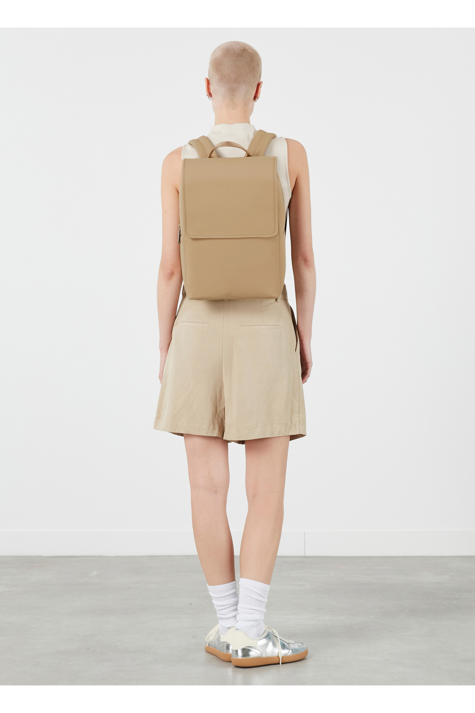 Lost in berlin sac à dos square LIPAULT PARIS Beige