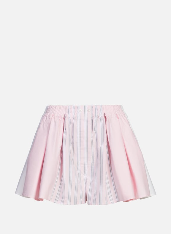 Short pleated boxer with print Pink by ALEXANDER WANG ALEXANDER WANG Short pleated boxer with print Pink
