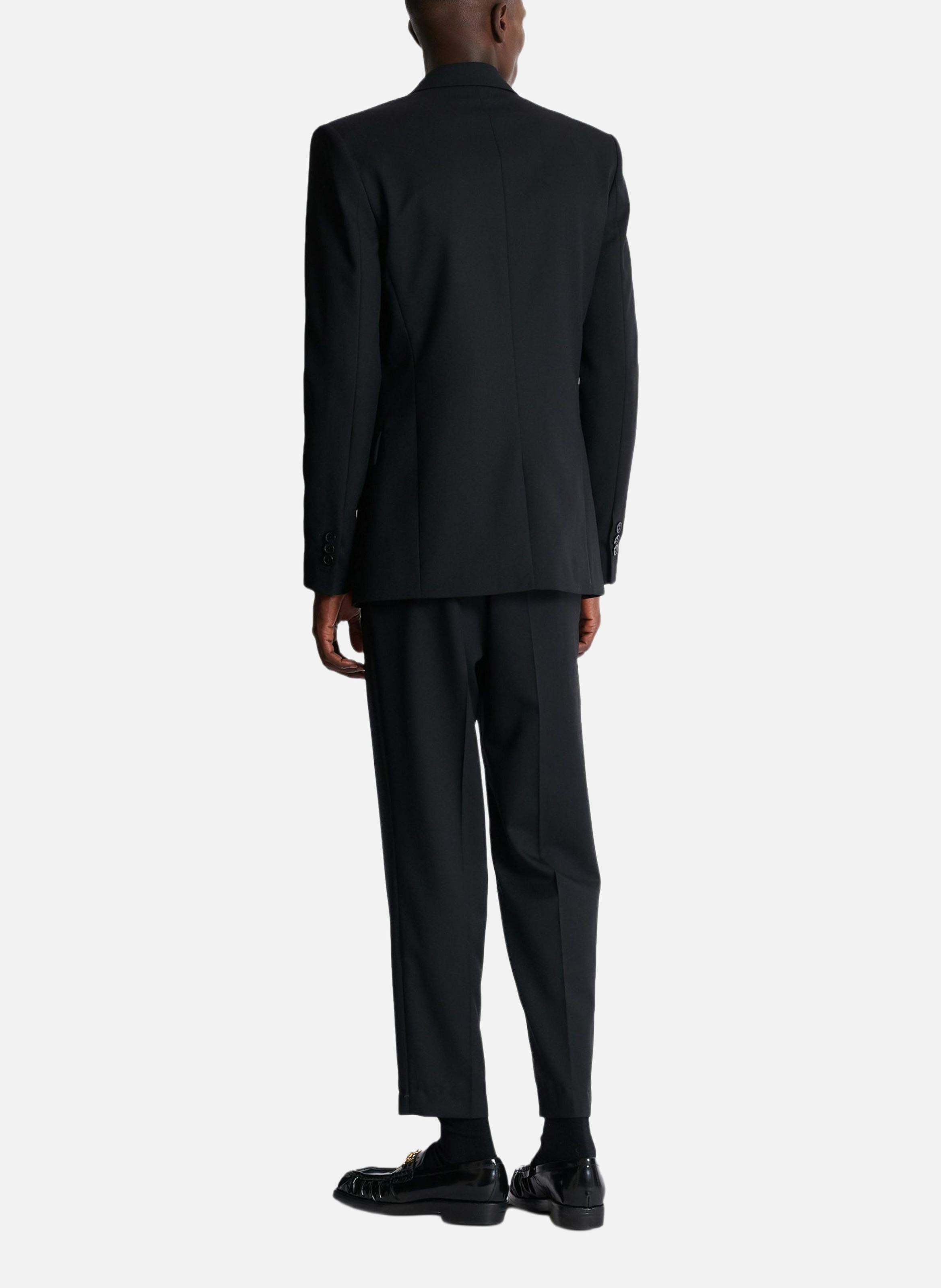 Veste 2 boutons en laine BALMAIN Noir