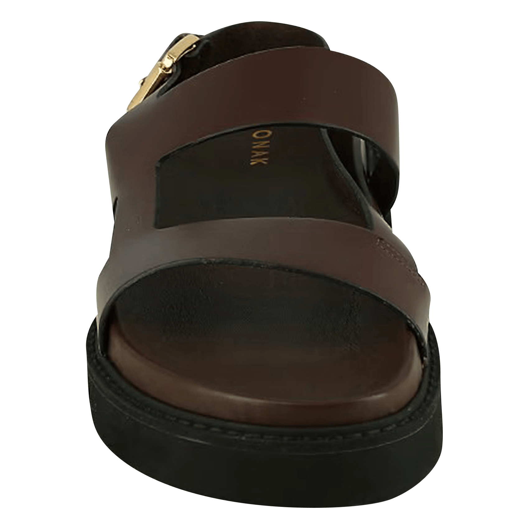 Sandales plates en cuir lagune JONAK Marron