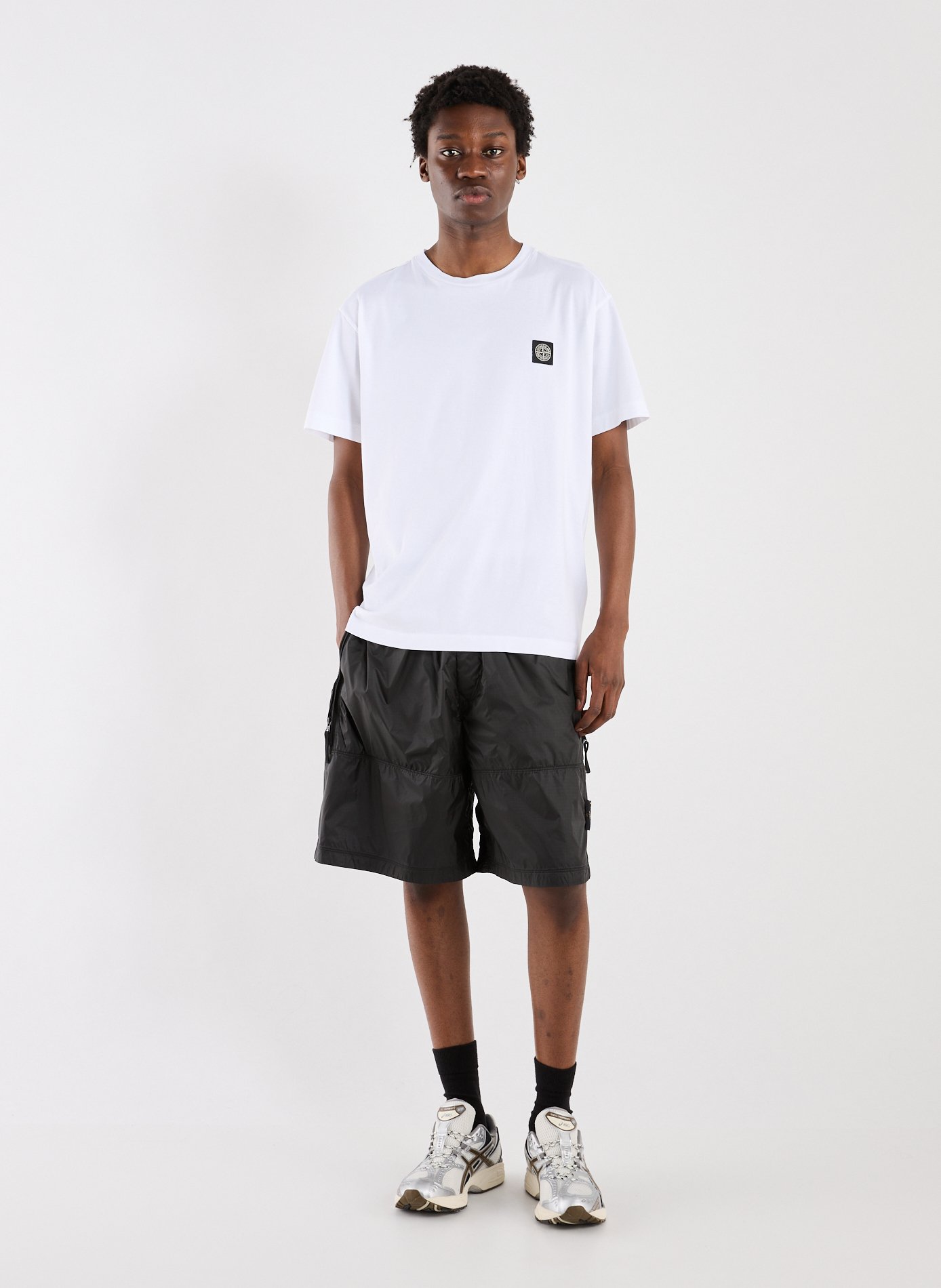 T-shirt à logo en coton  Blanc