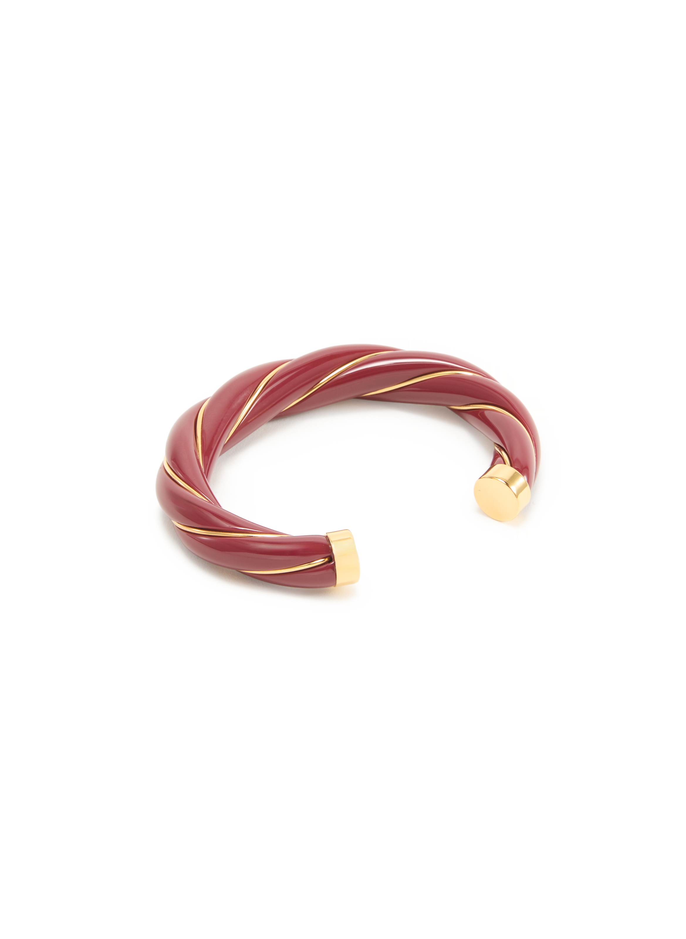 Jonc Diana torsadée AURELIE BIDERMANN Rouge