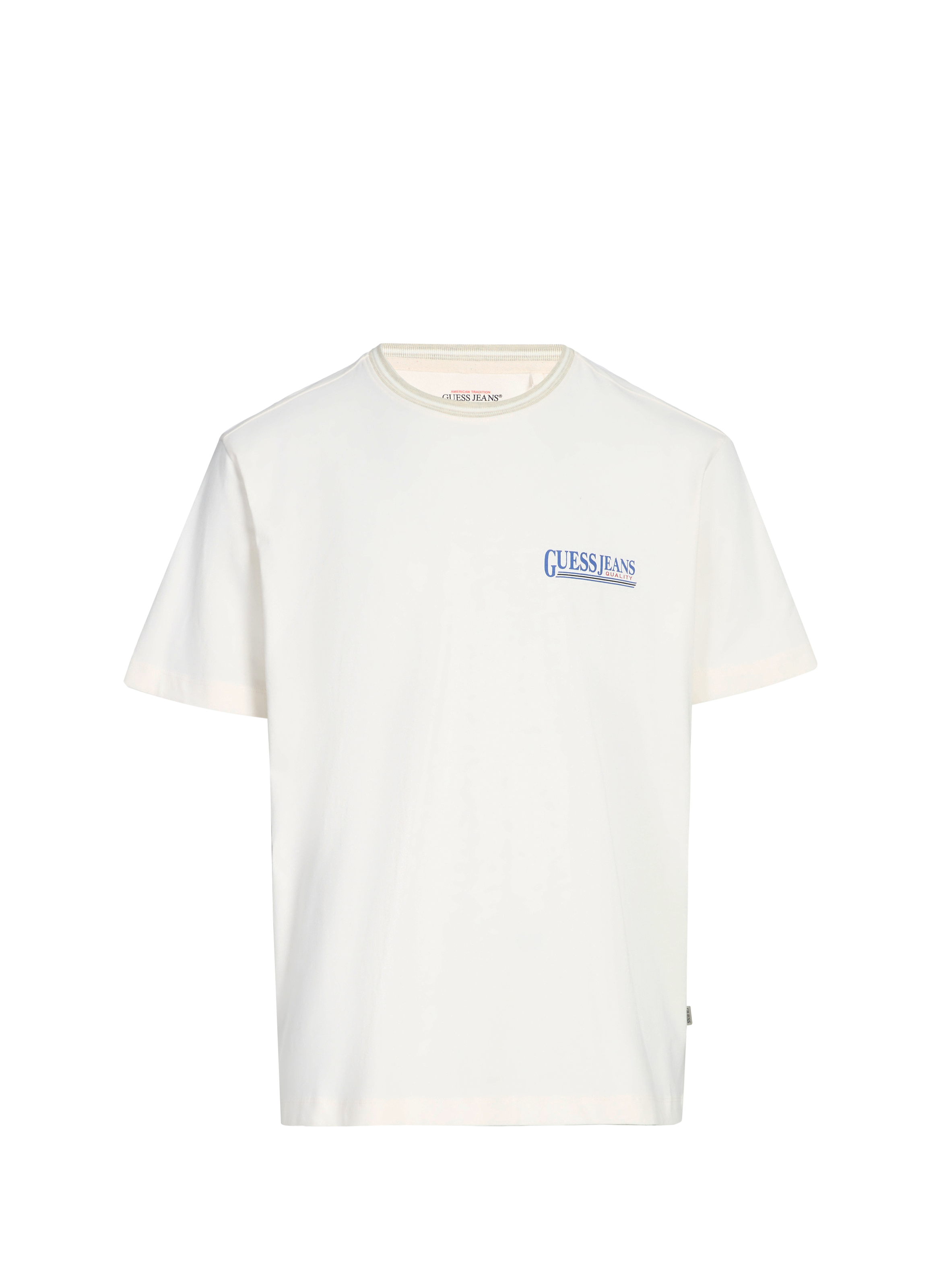Cotton round-neck T-shirt GUESS White