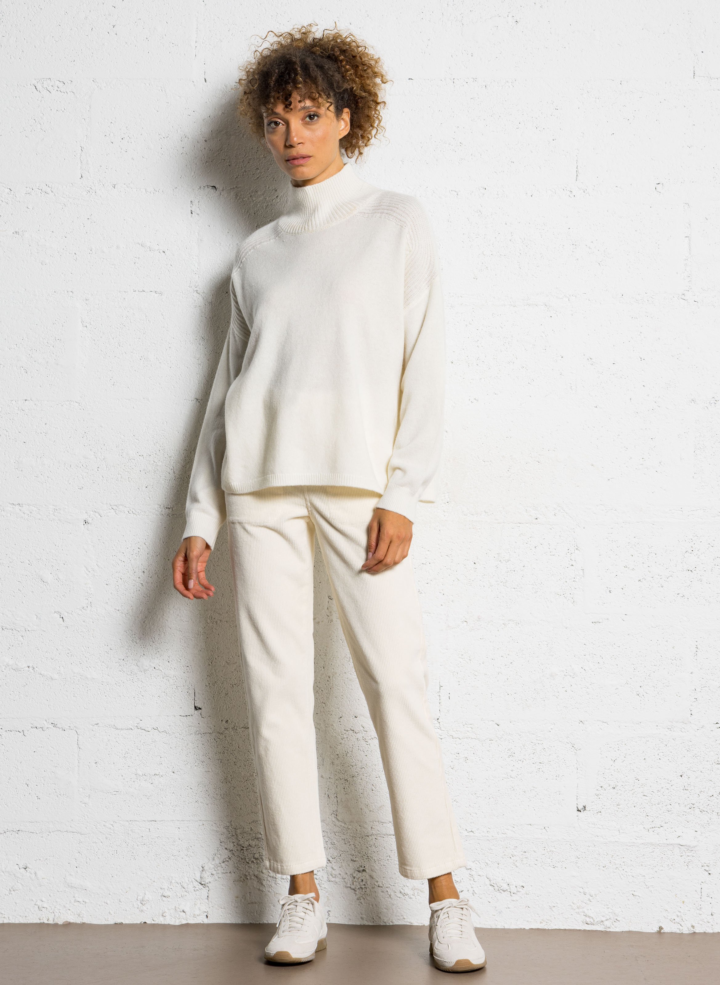 Pantalon droit en velours côtelé ARMOR-LUX Beige