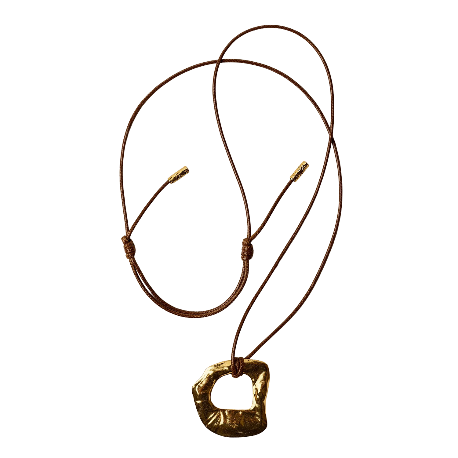 Collier en coton et laiton recyclé drew SESSUN Doré