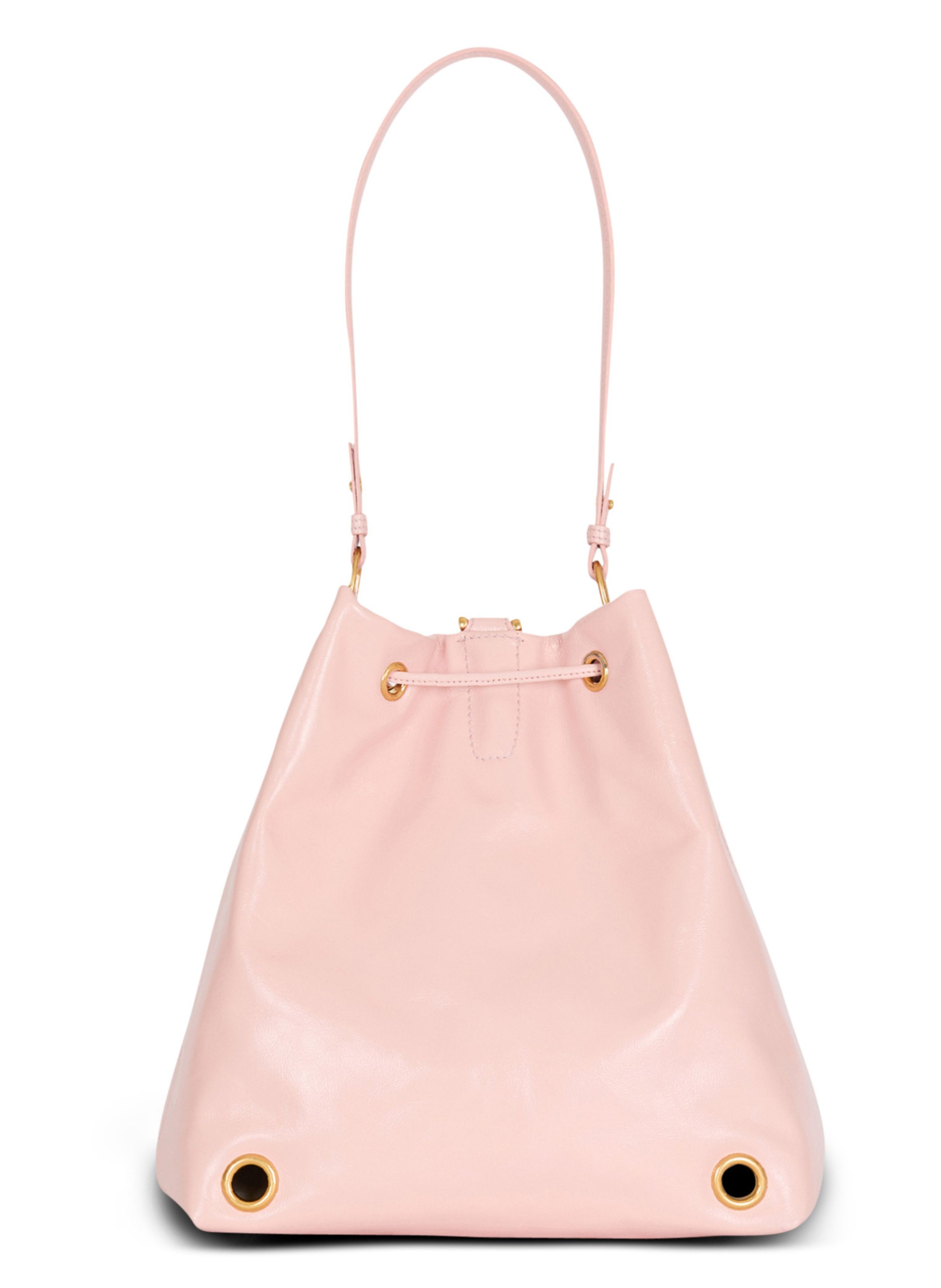 Sac à dos pulse en cuir de veau BALMAIN Rose