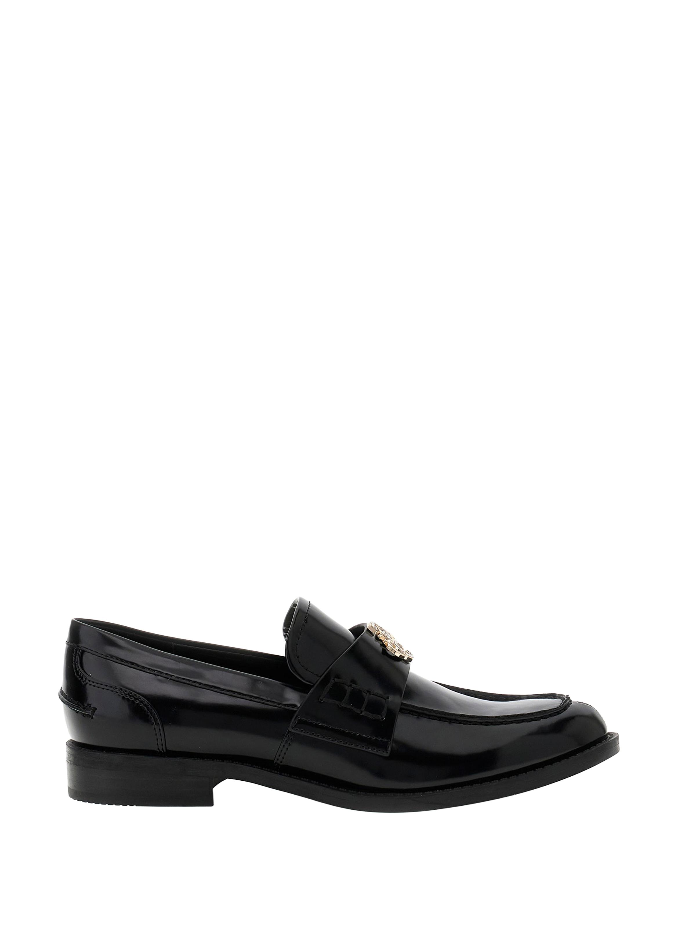 Loafers with logo strap GUESS Black