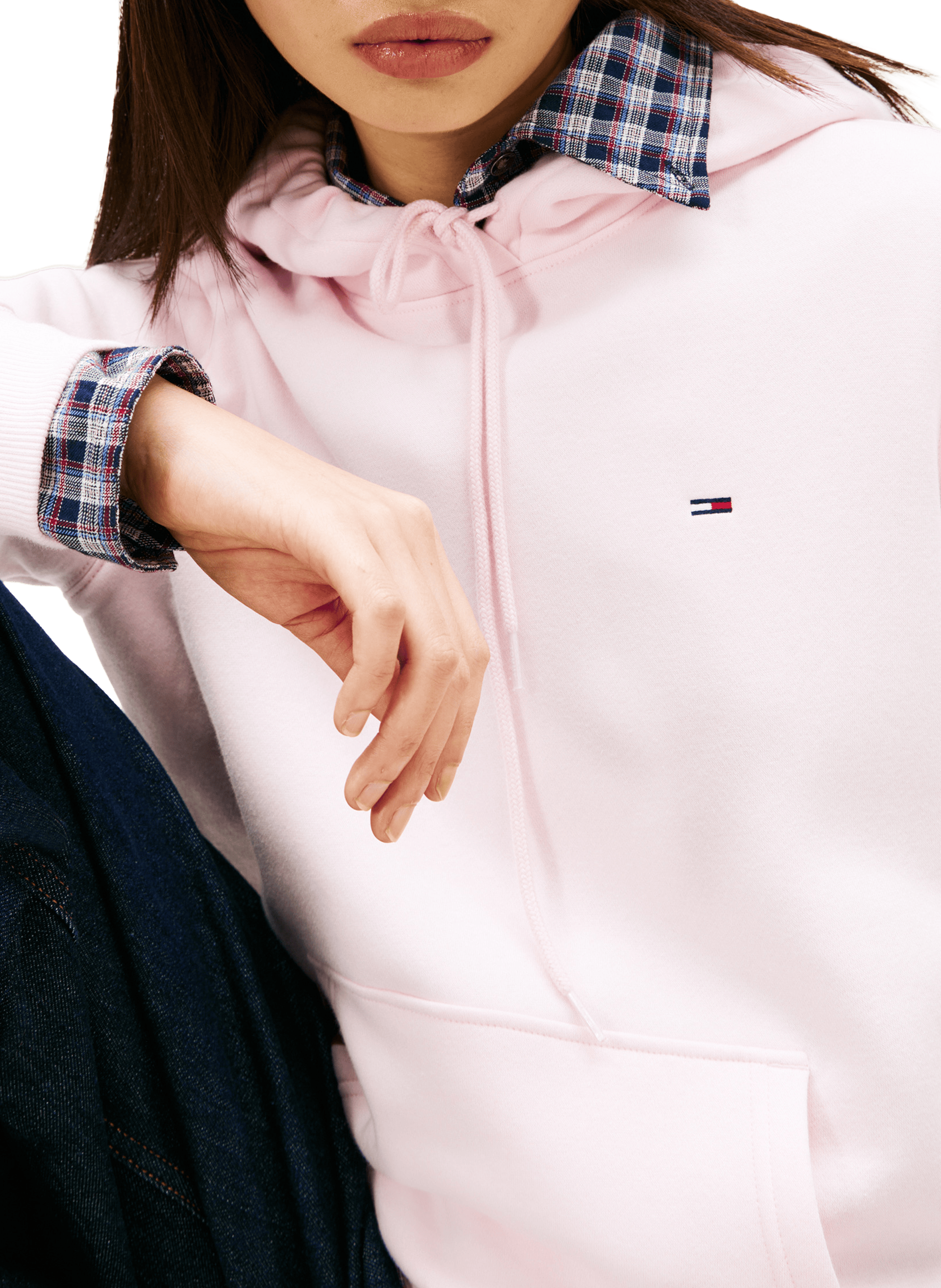 Cotton hoodie TOMMY HILFIGER Pink