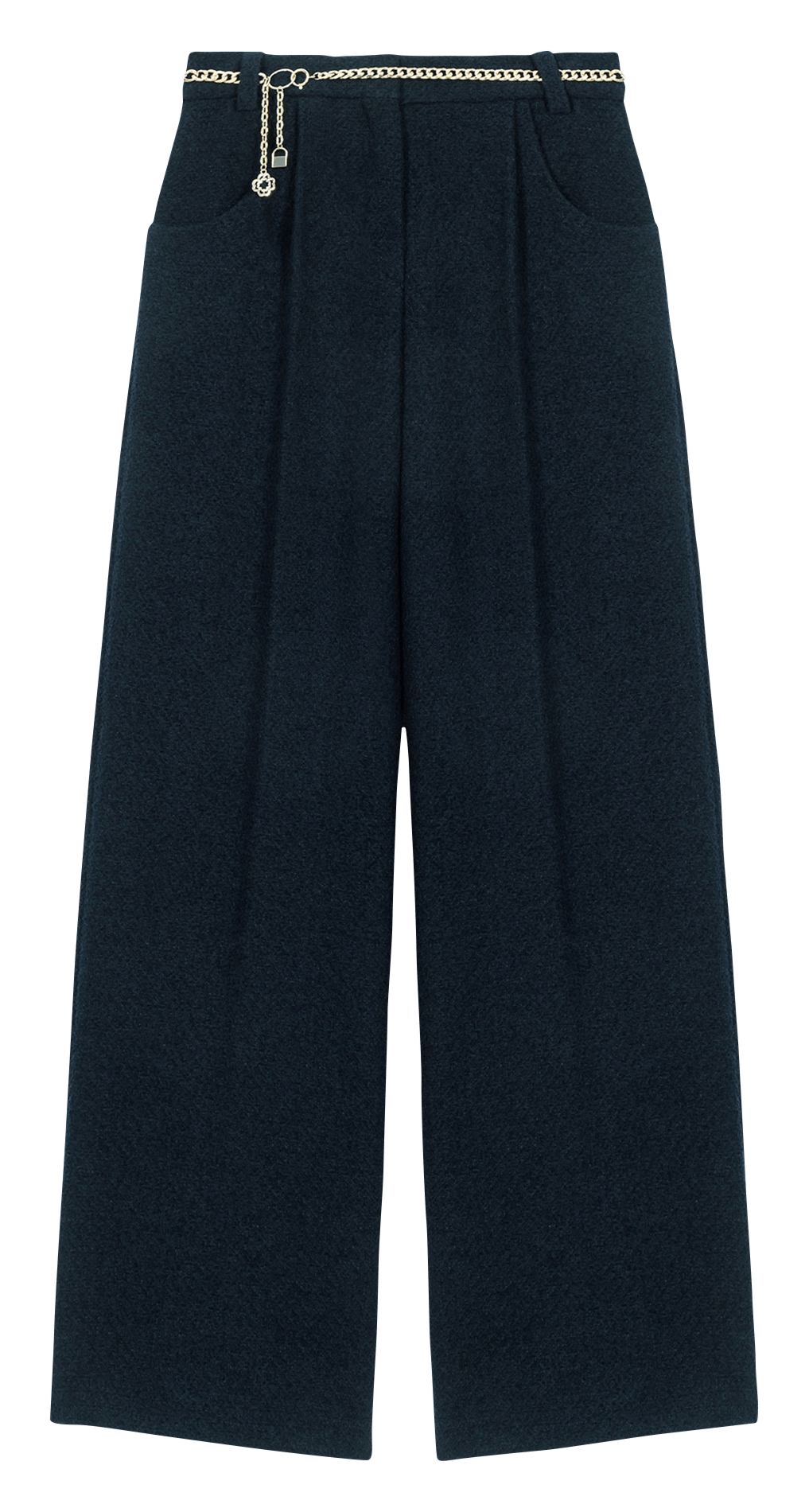 Pantalon large MAJE Bleu