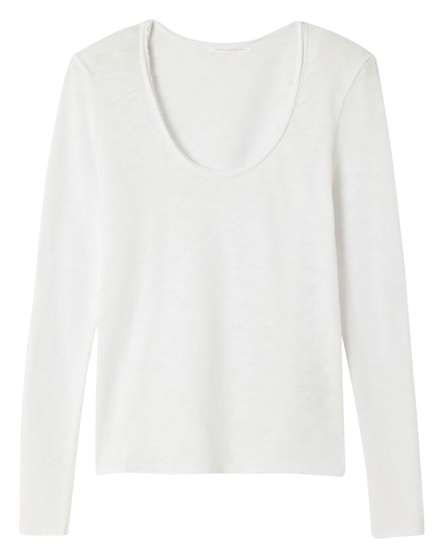 Tee-shirt droit col rond en coton sonoma AMERICAN VINTAGE Blanc