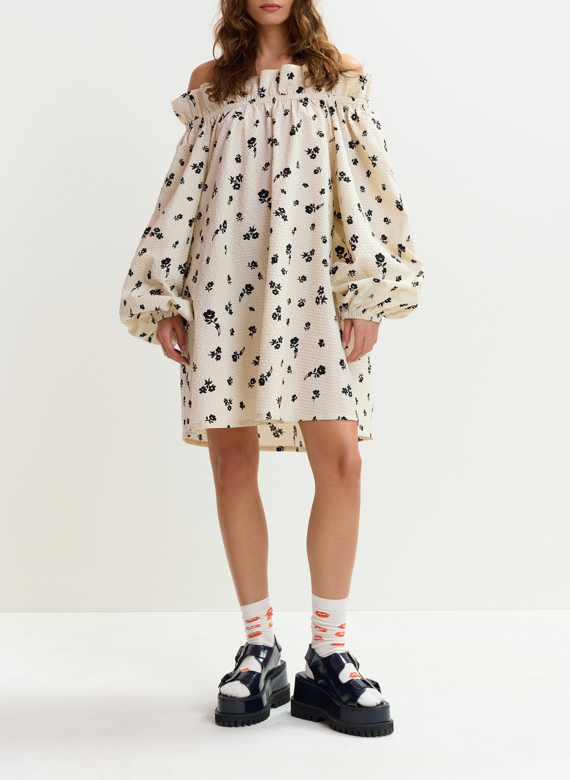 Robe courte bustrier jiskers ESSENTIEL ANTWERP Blanc