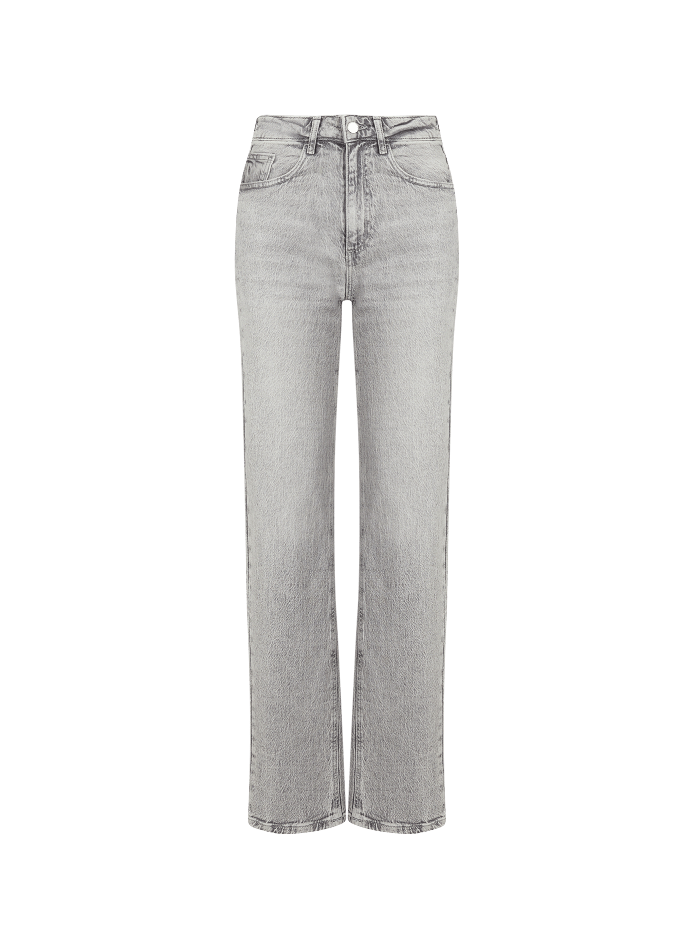 Jean regular Vikelly en coton mélangé VILA Gris