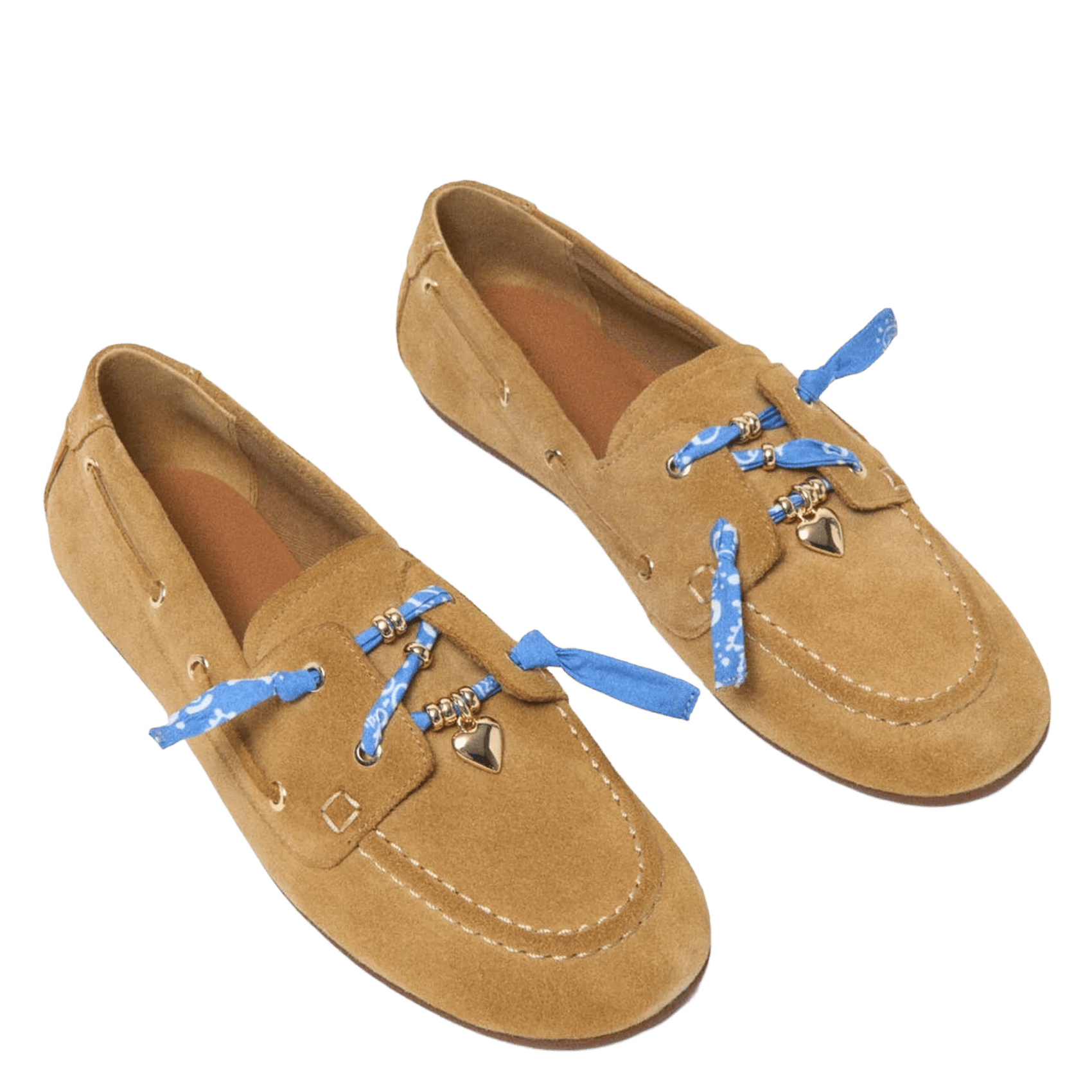 Mocassins en cuir MAJE Beige