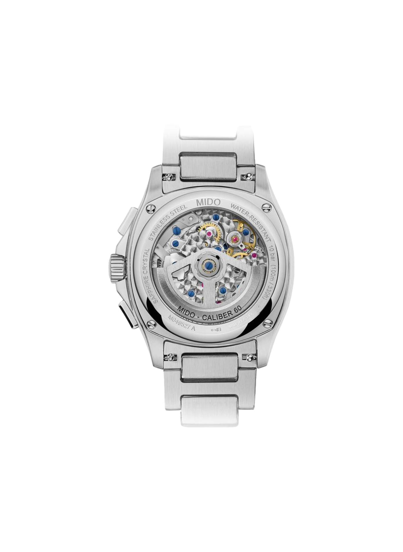 Montre Multifort TV Chronographe en acier inoxydable MIDO Bleu