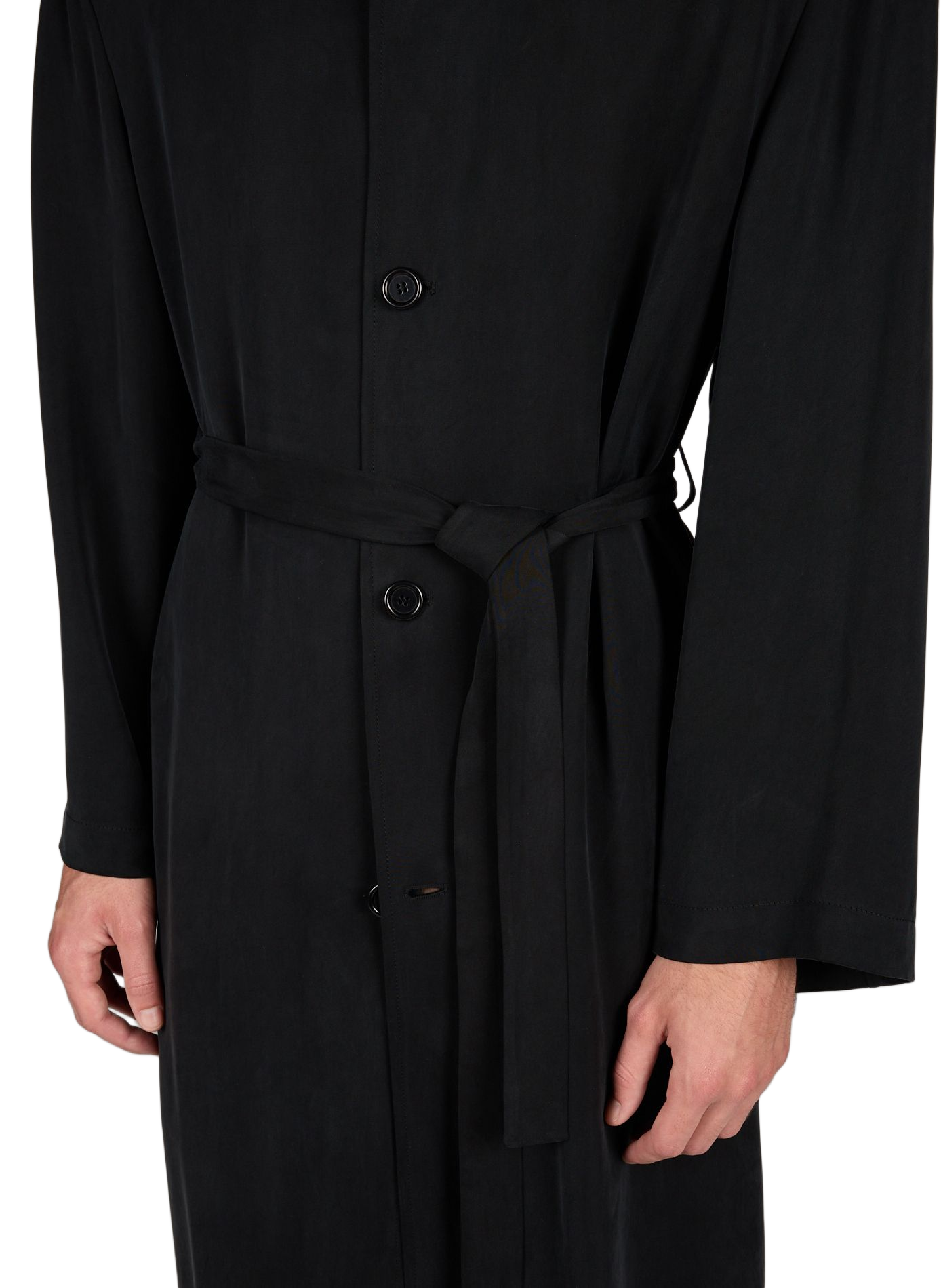 Oversized cotton trench coat AMOMENTO Black