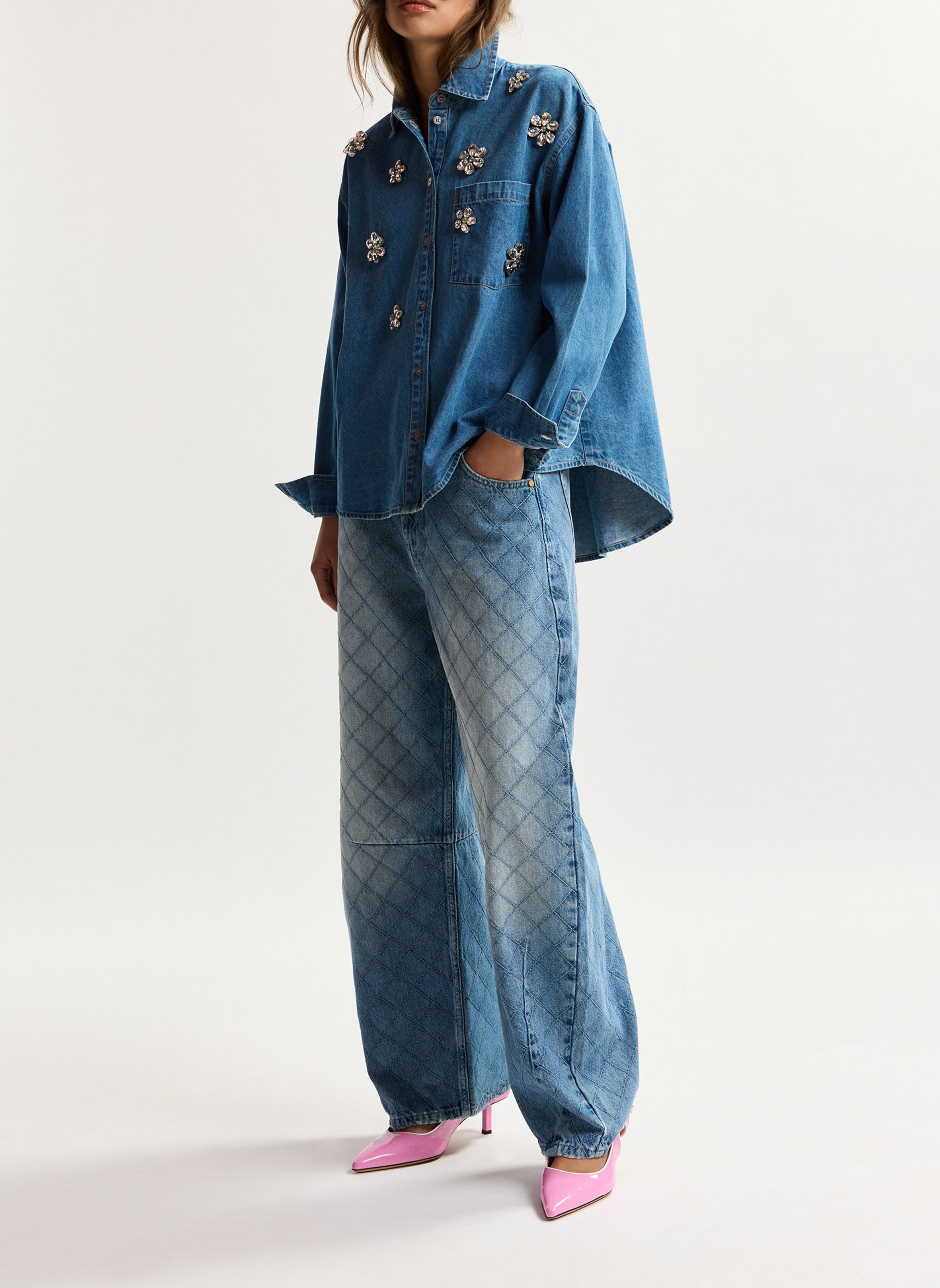 Jean barrel en coton katsu ESSENTIEL ANTWERP Bleu