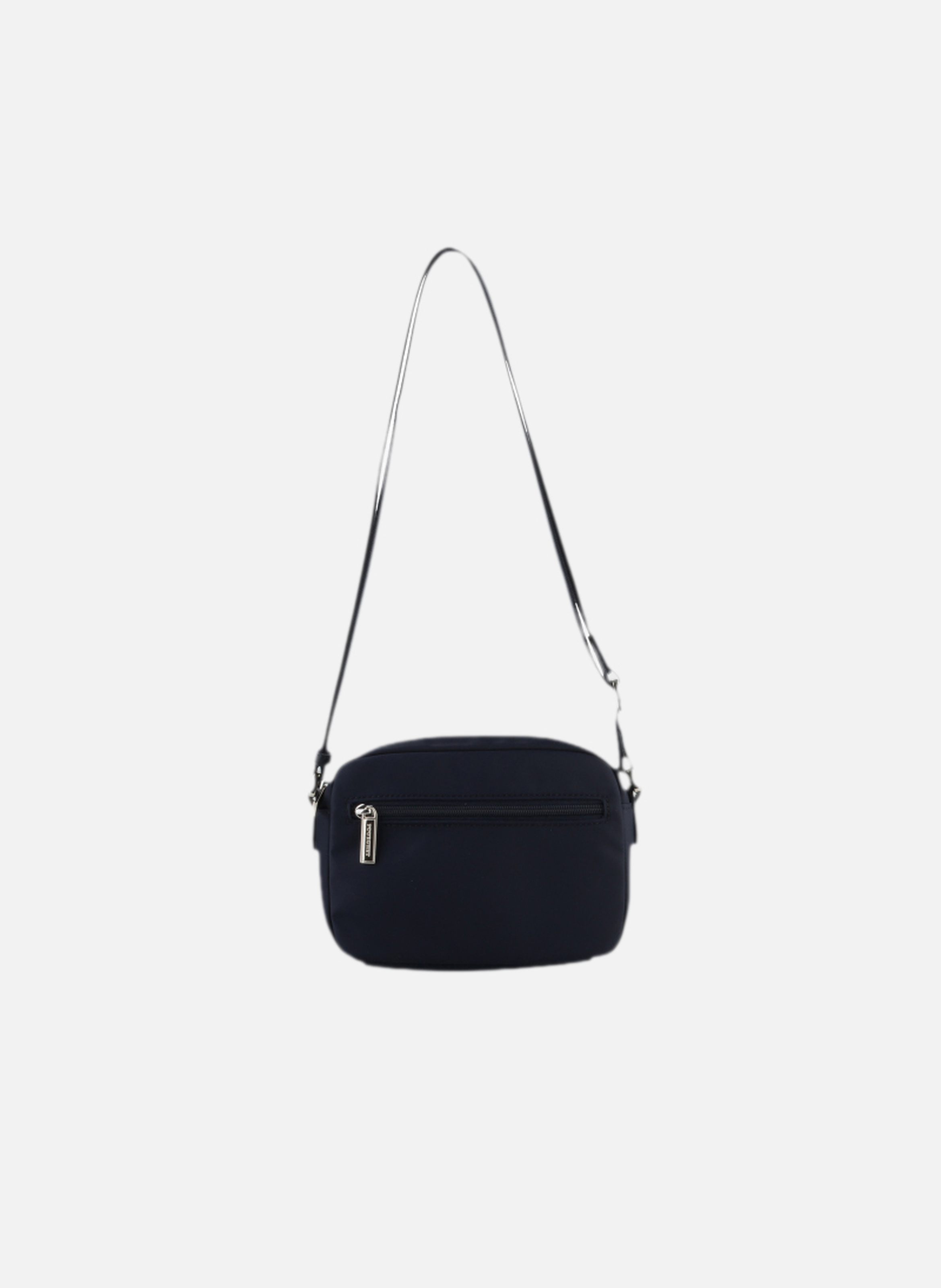 Escale | sac porté travers en toile garnie cuir POURCHET Bleu