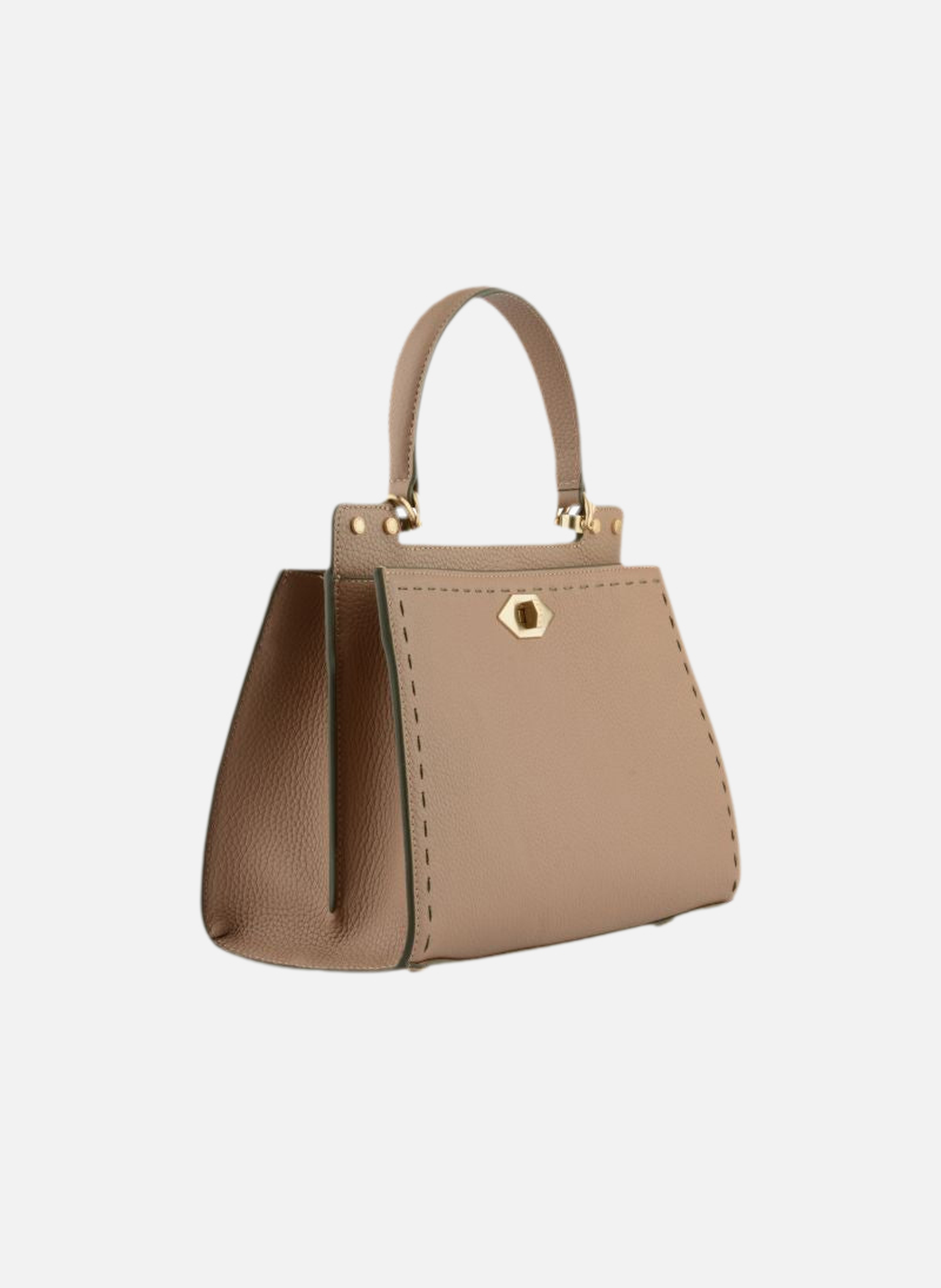 Trianon | sac à main micro en cuir de vachette POURCHET Kaki