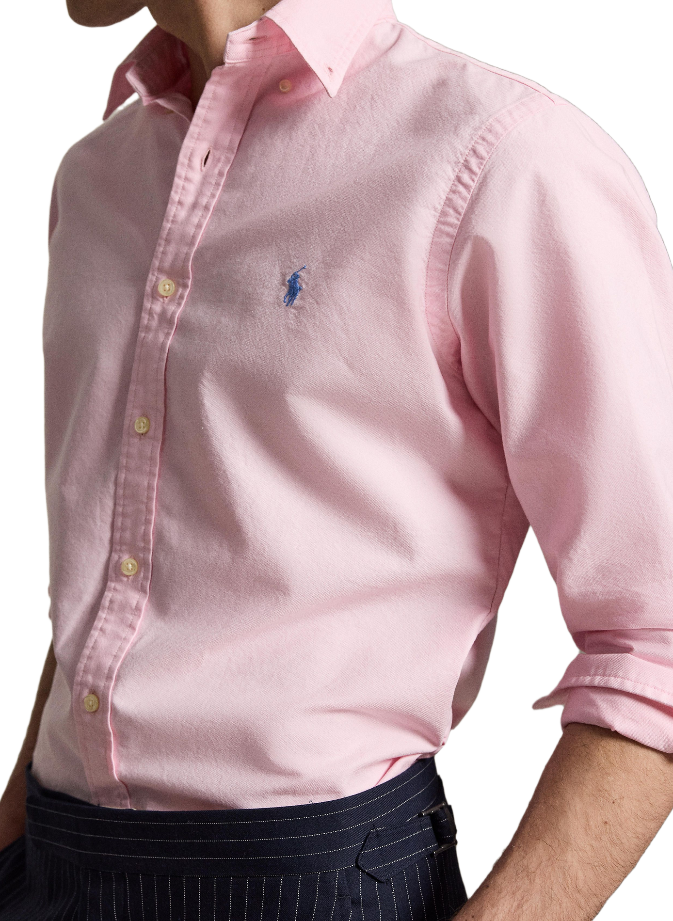 Chemise à manches longues en coton  | Rose POLO RALPH LAUREN Homme