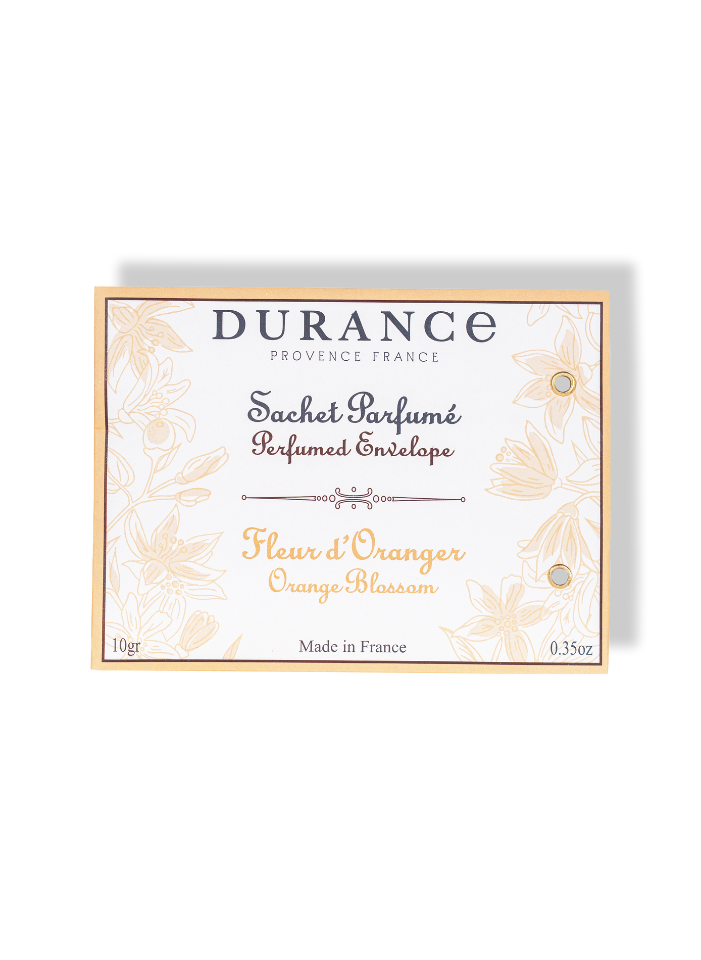 Sachet parfum Fleur d'oranger 10g DURANCE Orange