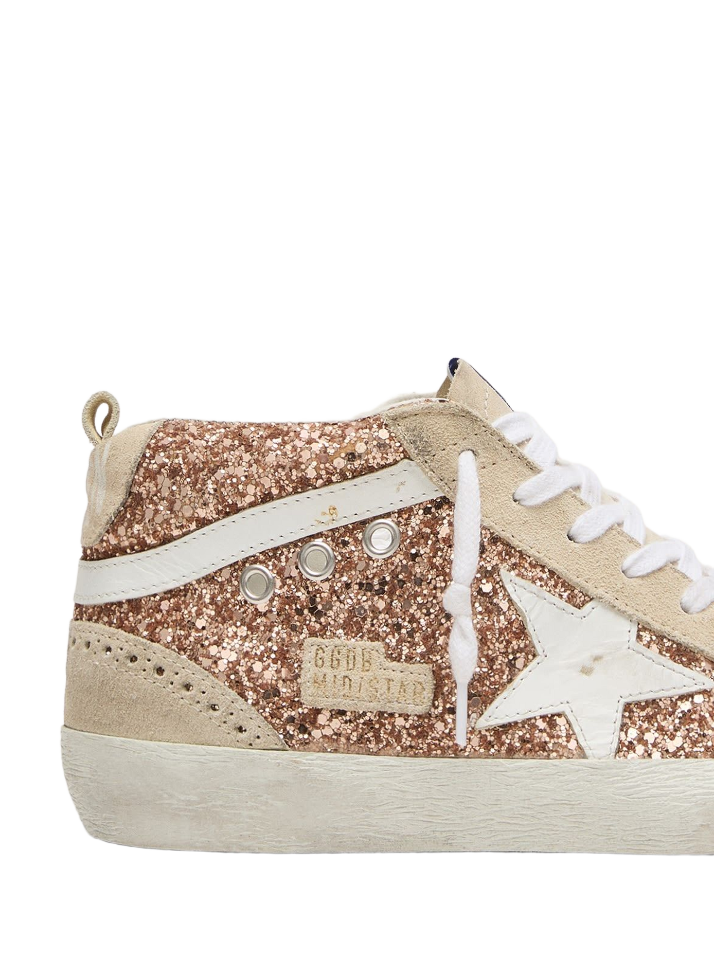 Hoge sneakers van gemengd leer GOLDEN GOOSE Veelkleurig