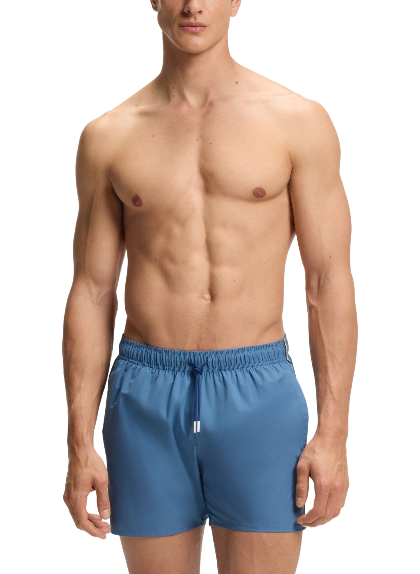 Short de bain Iconic court à rayures  HUGO BOSS Bleu