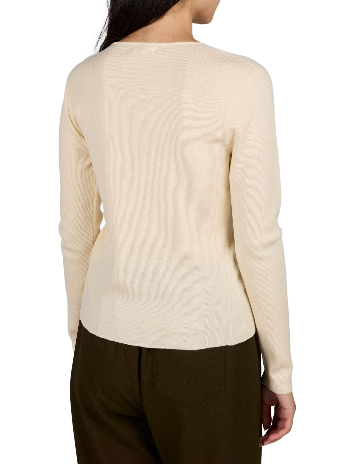 Taillierte Gamira Weste mit Rundhalsausschnitt SUNCOO Beige