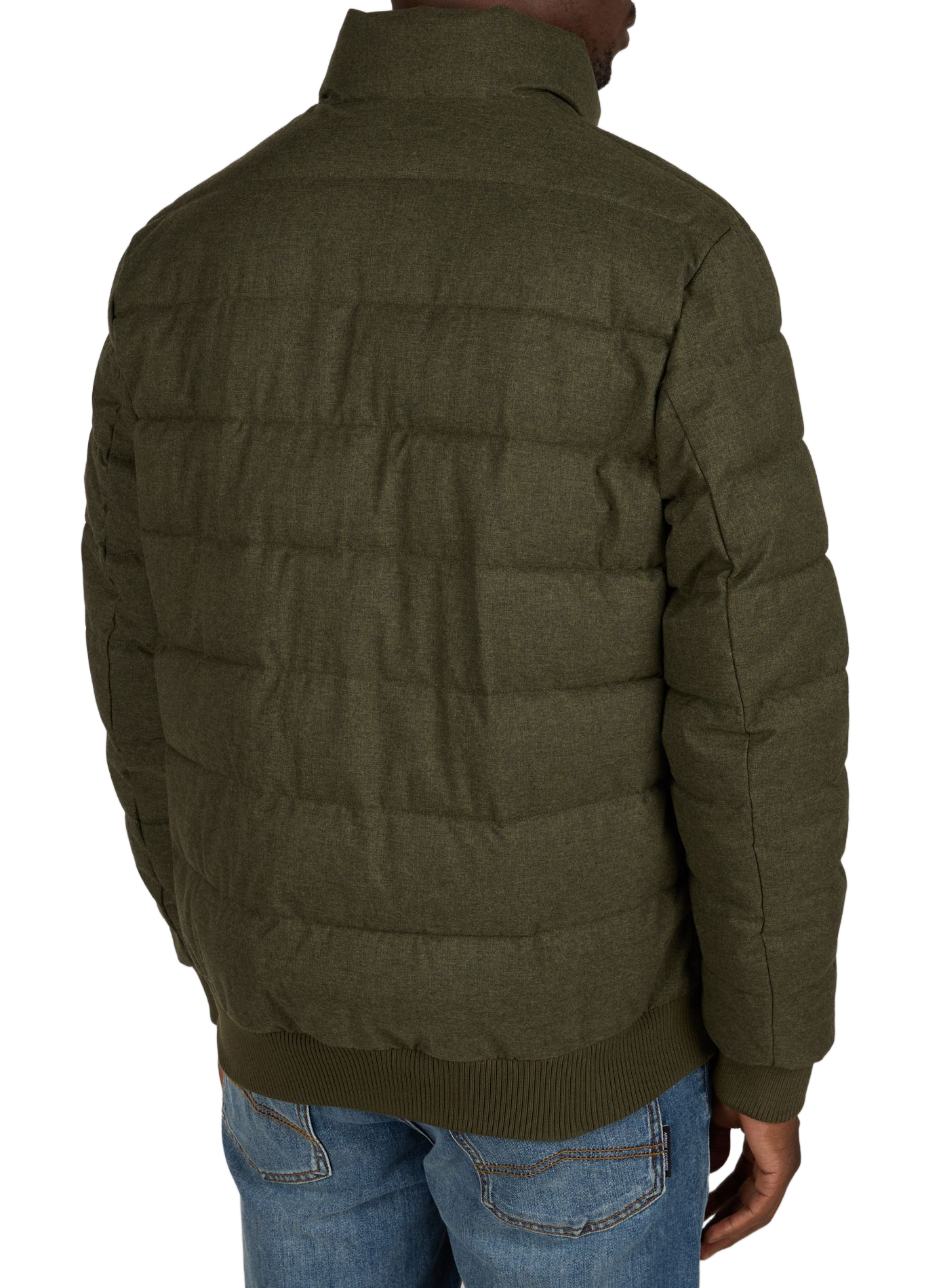 Padded puffer jacket with high collar SAVE THE DUCK Khaki