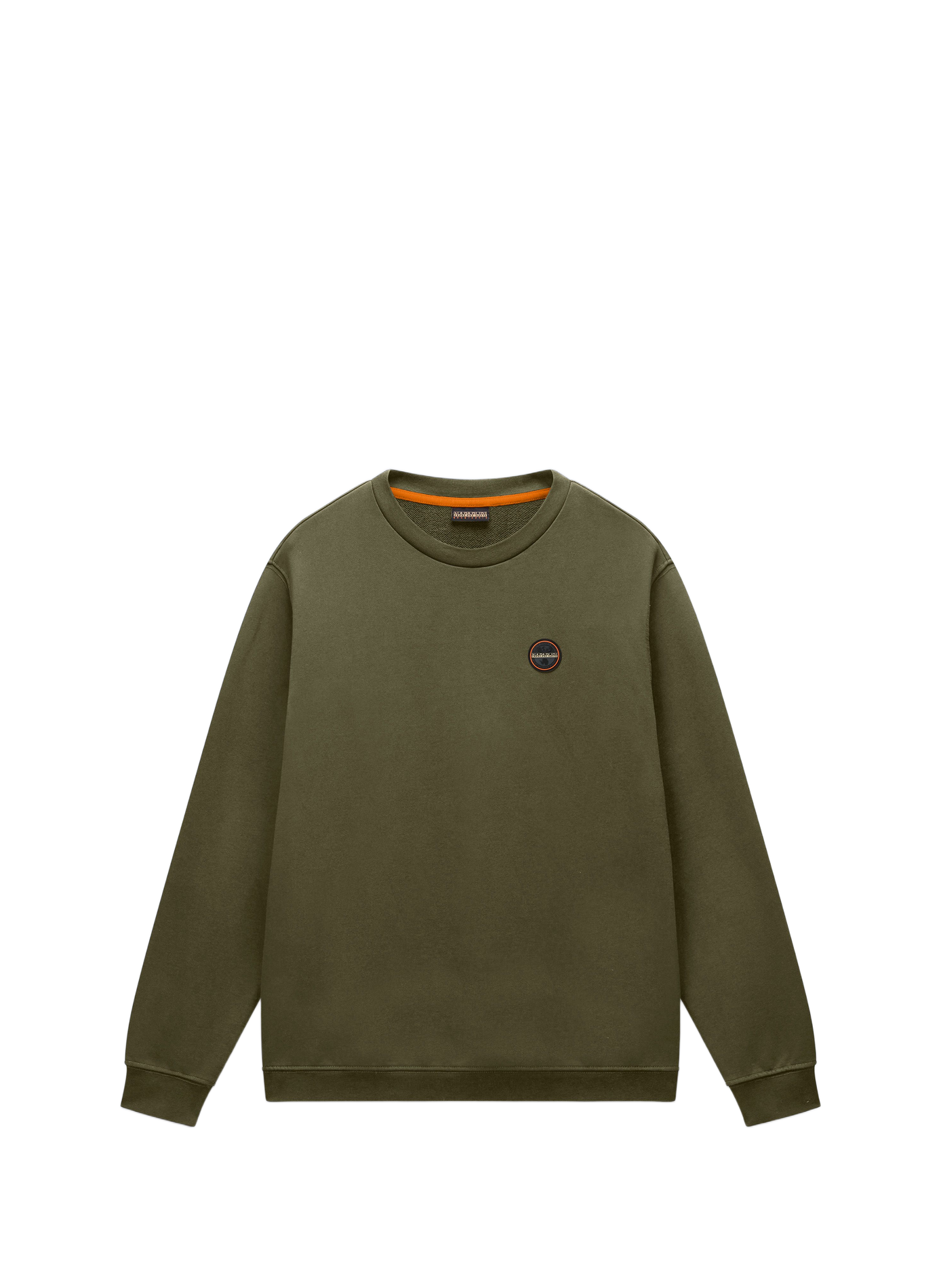 Round neck plain sweatshirt NAPAPIJRI Khaki