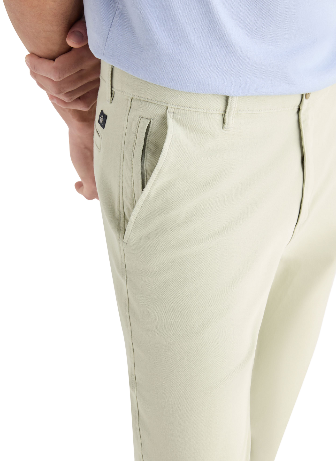 Pantalon chino slim en coton mélangé DOCKERS Beige