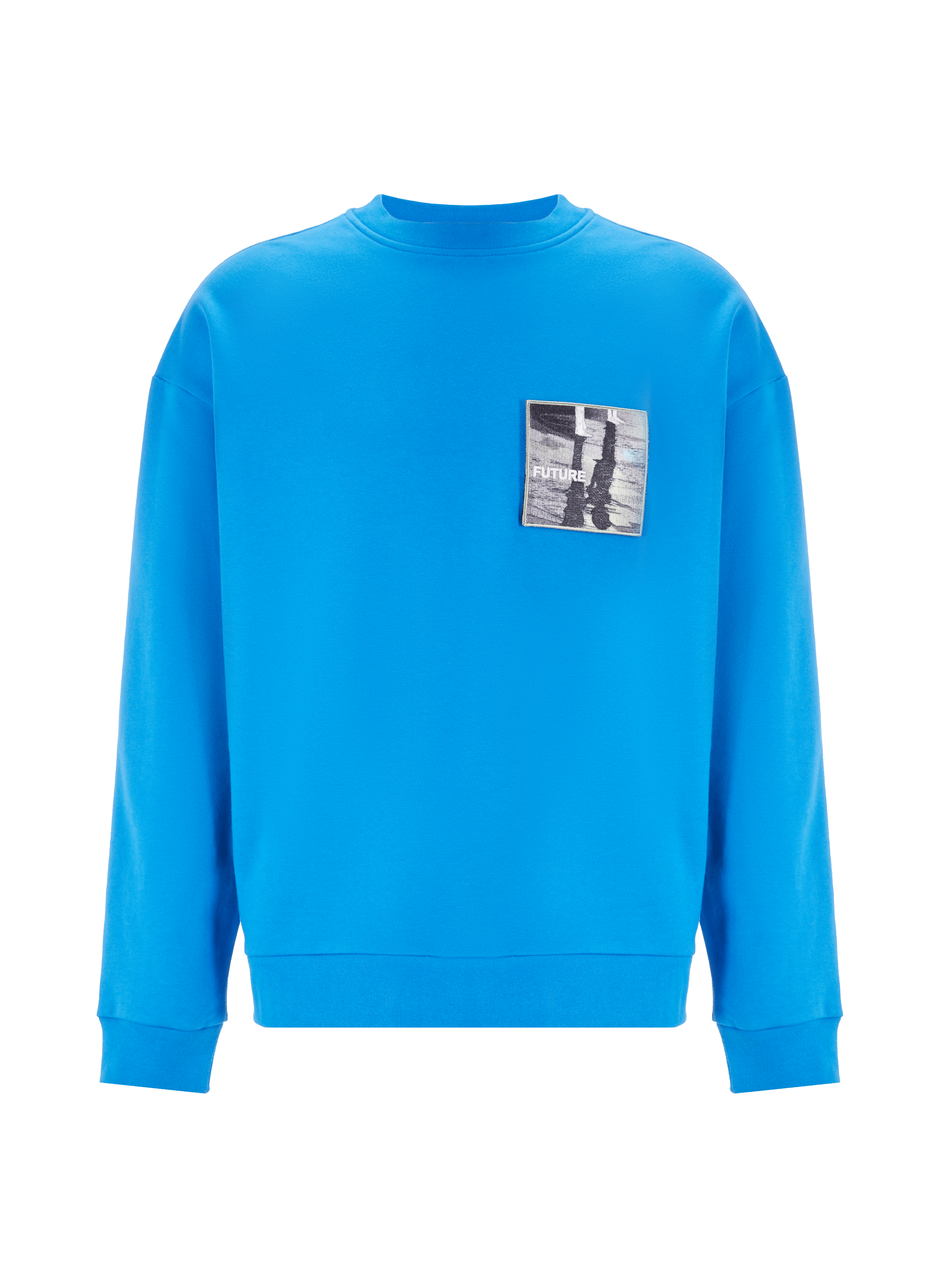 UNTIL THE NIGHT IS OVER Cotton sweatshirt Blue