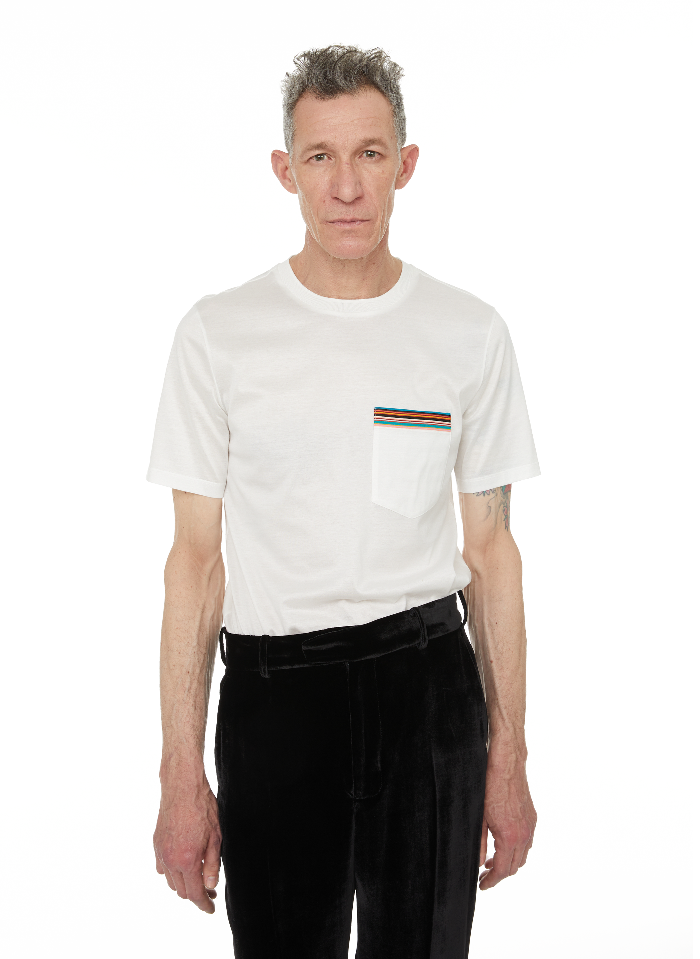 PAUL SMITH Round-neck cotton T-shirt Multicolour