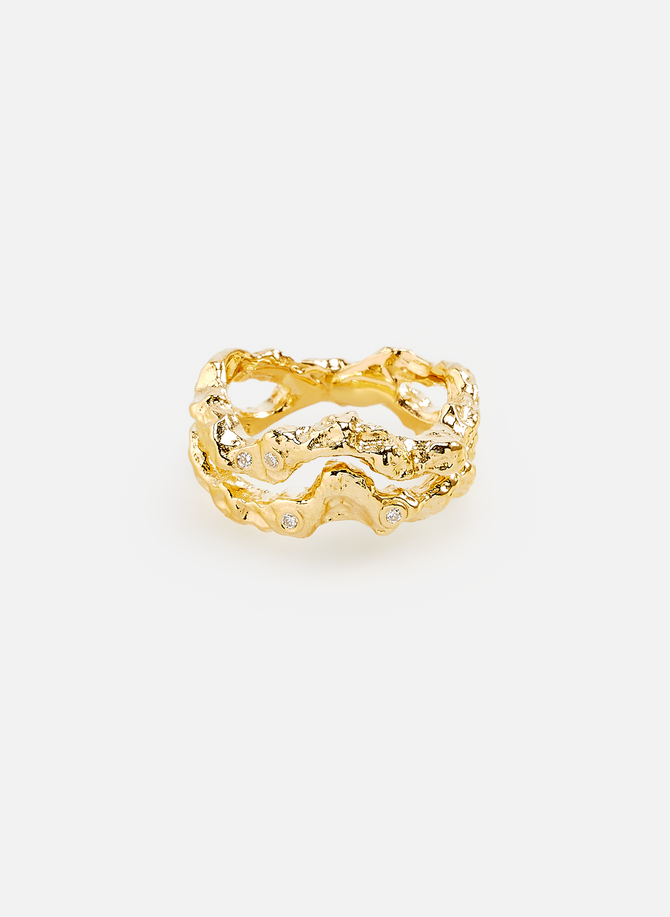 RAGBAG silver and gold-plated ring