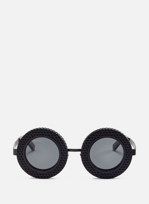 Runde Sonnenbrille BlackOFF-WHITE 