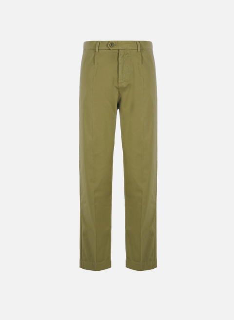 Pantalon droit en coton  GreenHARRIS WILSON 