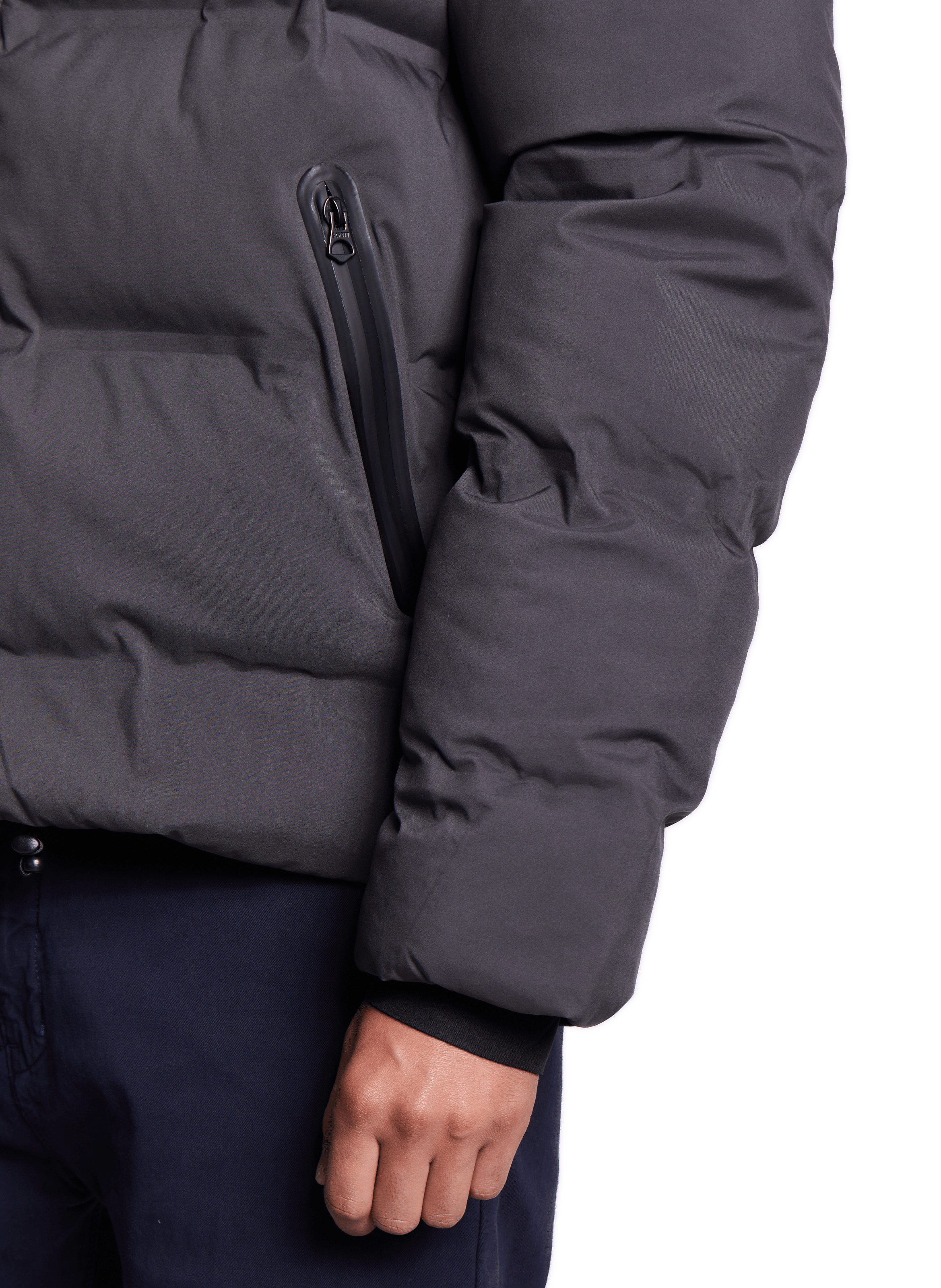 Doudoune à capuche SCHOTT Gris