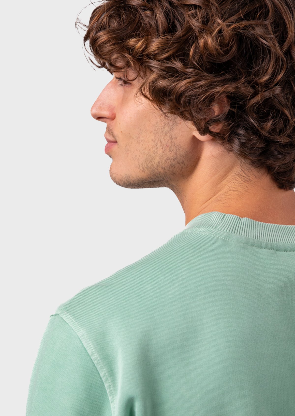 Sweatshirt vintage en coton biologique BILLYBELT Vert