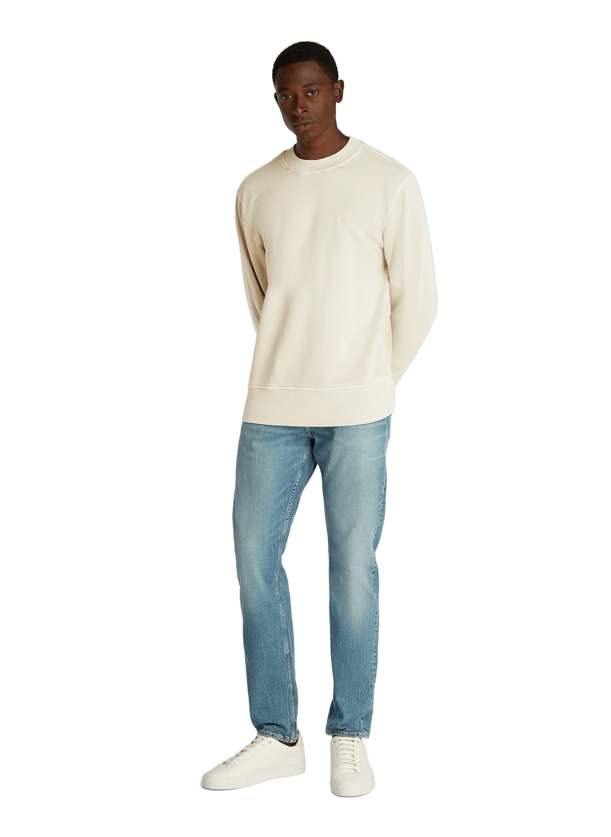 Sweatshirt en coton CALVIN KLEIN Beige