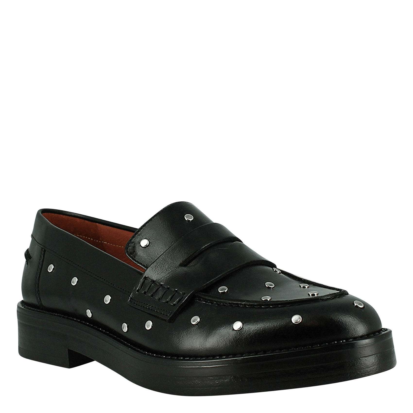 Mocassins à studs en cuir mirnou JONAK Noir