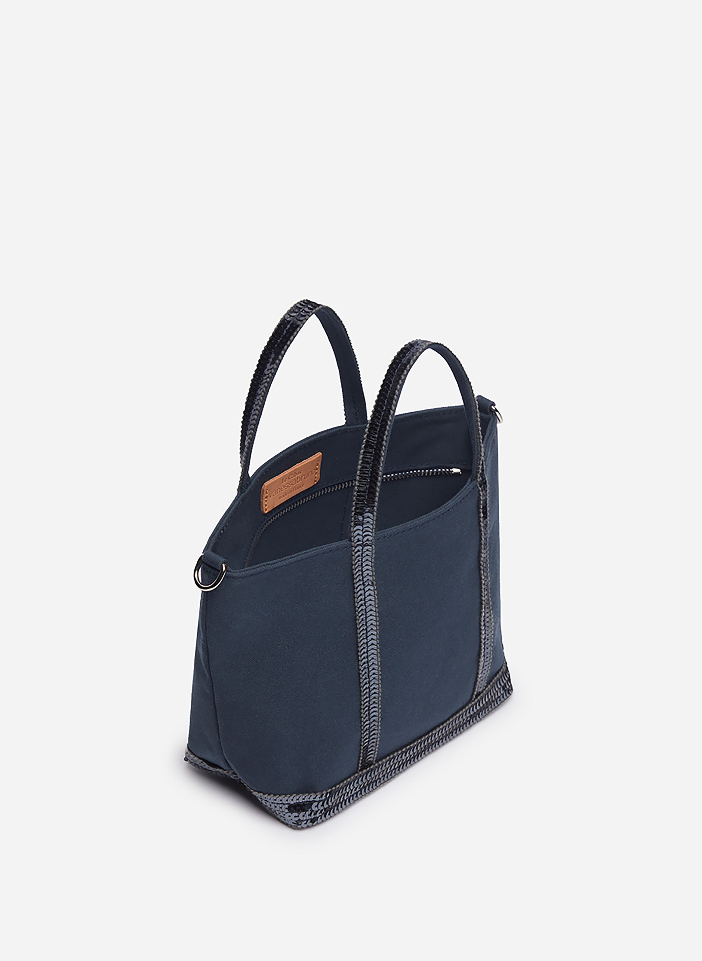 Cabas xs zippé en toile VANESSA BRUNO Bleu