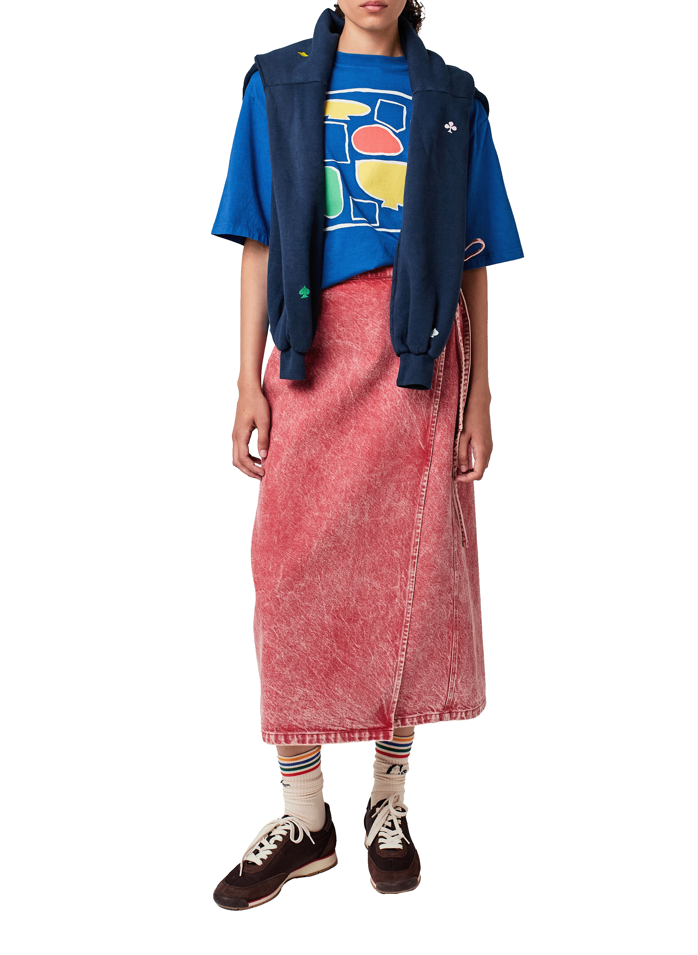 Jupe portefeuille en coton BOBO CHOSES Rouge