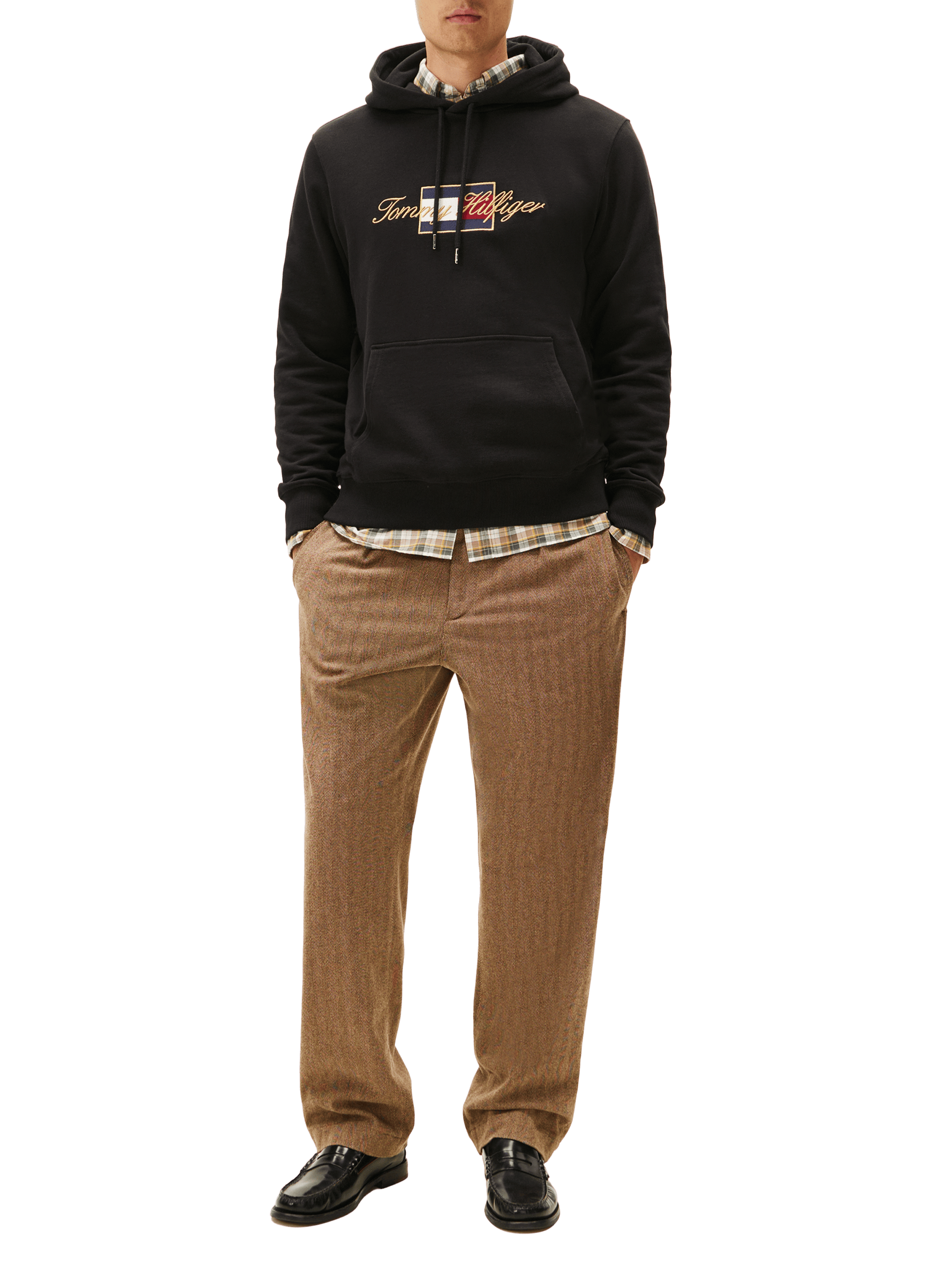 Cotton hooded sweatshirt TOMMY HILFIGER Black