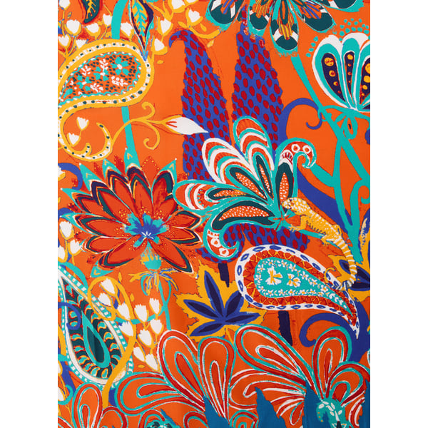 Petrusse Foulard Fanny En Laine Et Soie In Orange