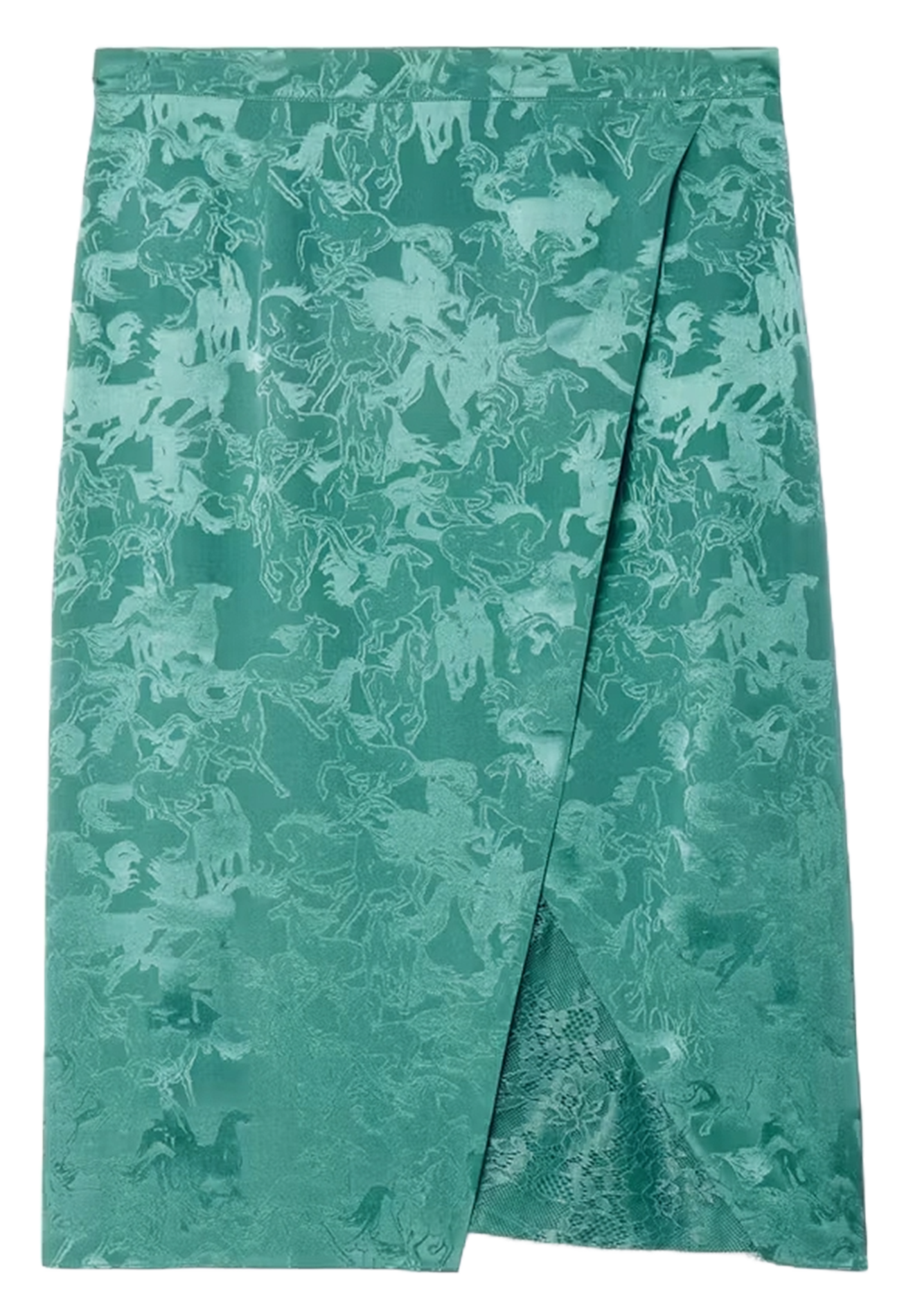 Jupe midi en soie julen ZADIG&VOLTAIRE Vert