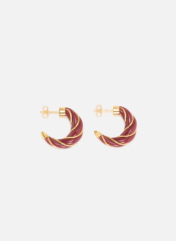 Diana Hoops Red by AURELIE BIDERMANN AURELIE BIDERMANN Diana Hoops Red