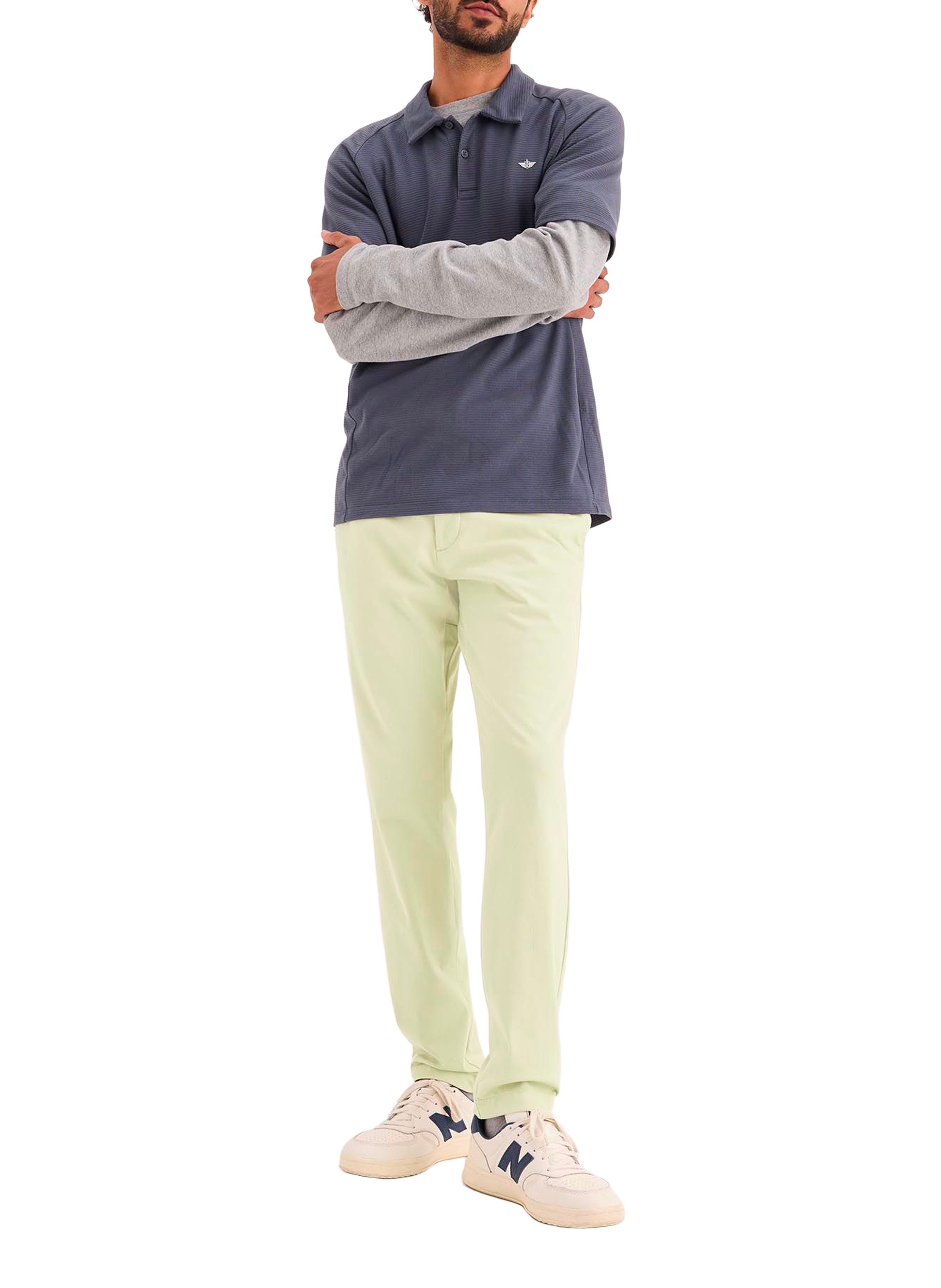 Pantalon chino en coton mélangé DOCKERS Beige