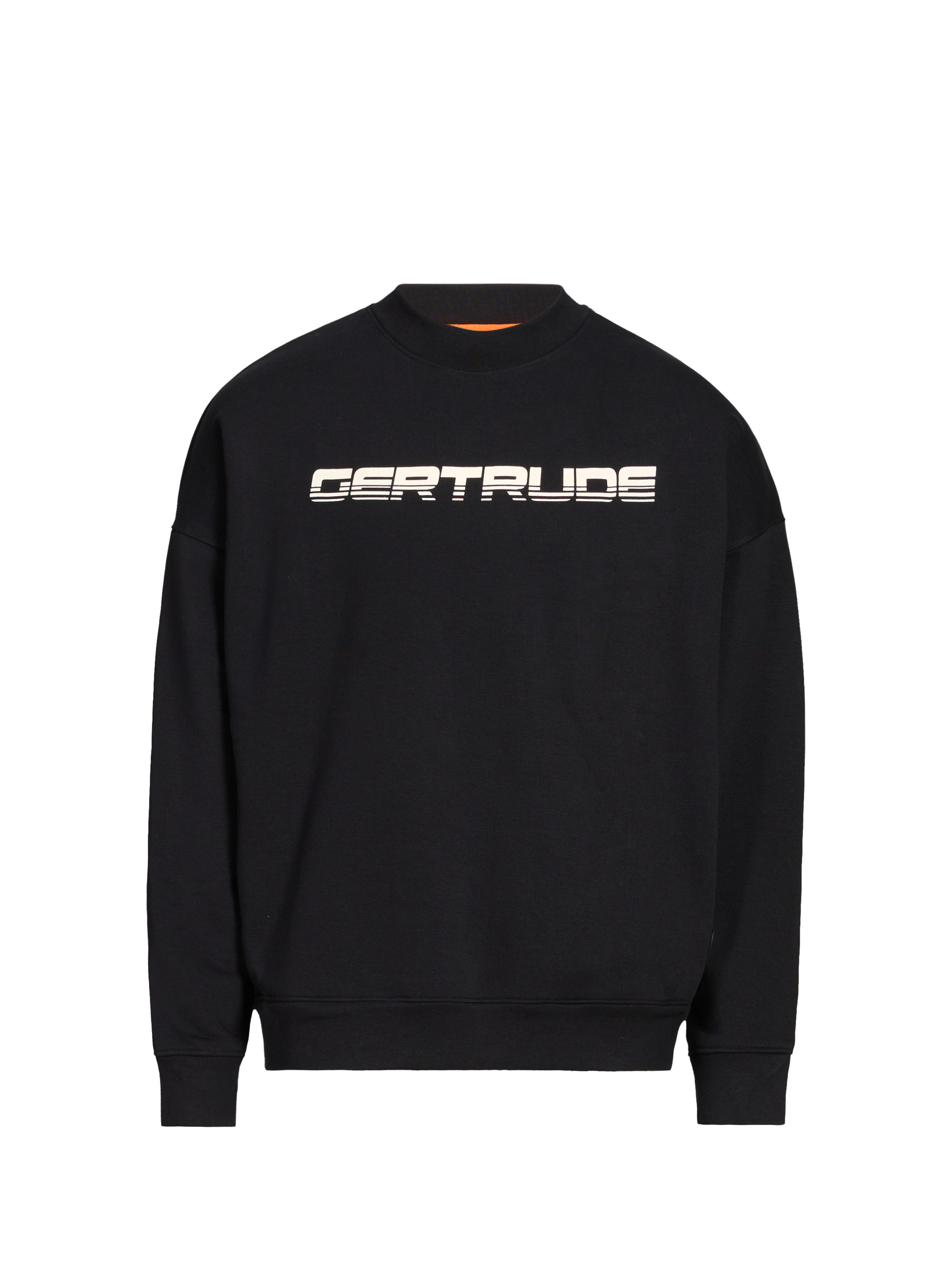 Pull col rond en coton mélangé GERTRUDE ET GASTON Noir