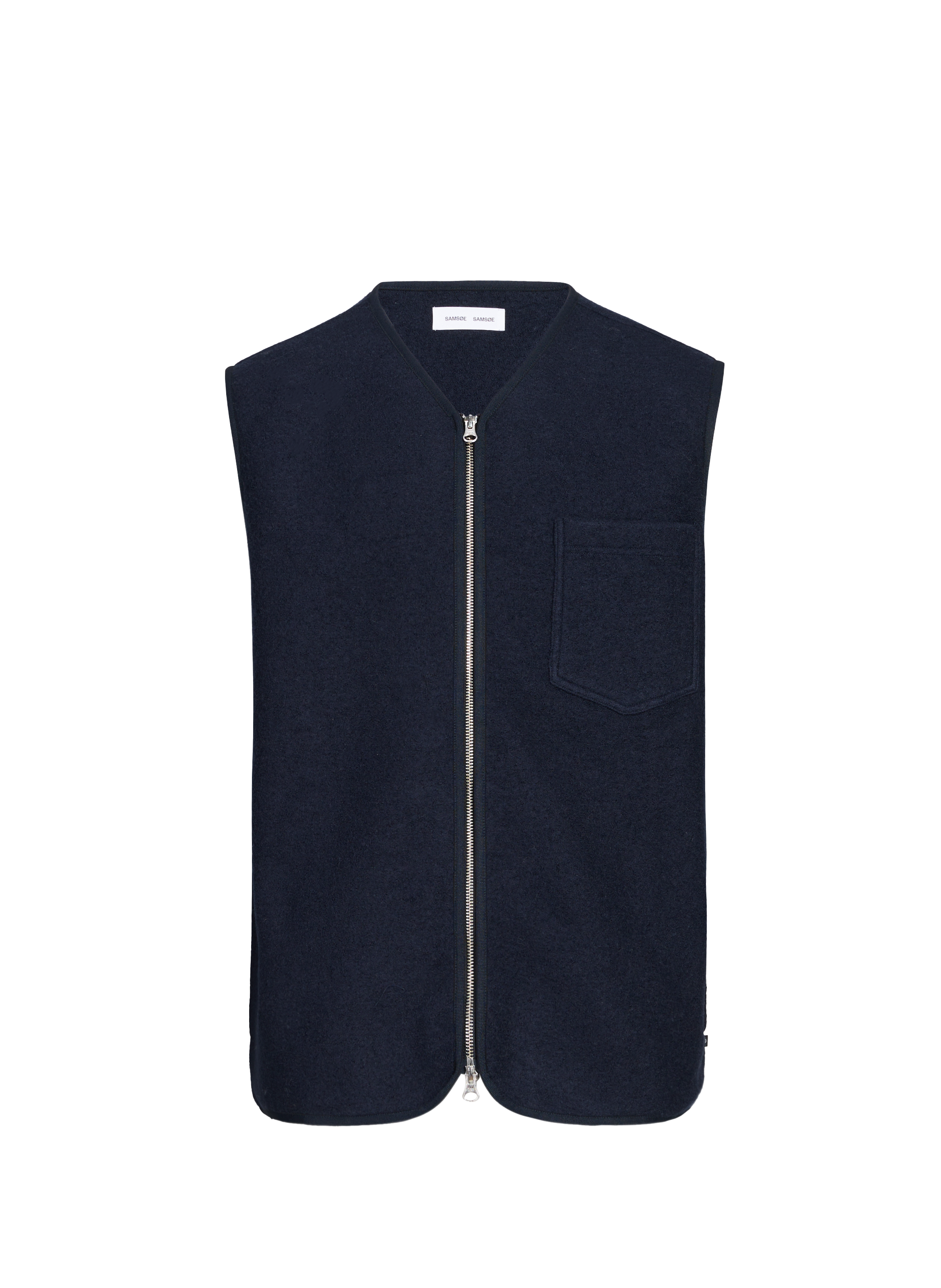 Gilet sans manches en laine SAMSOE SAMSOE Bleu