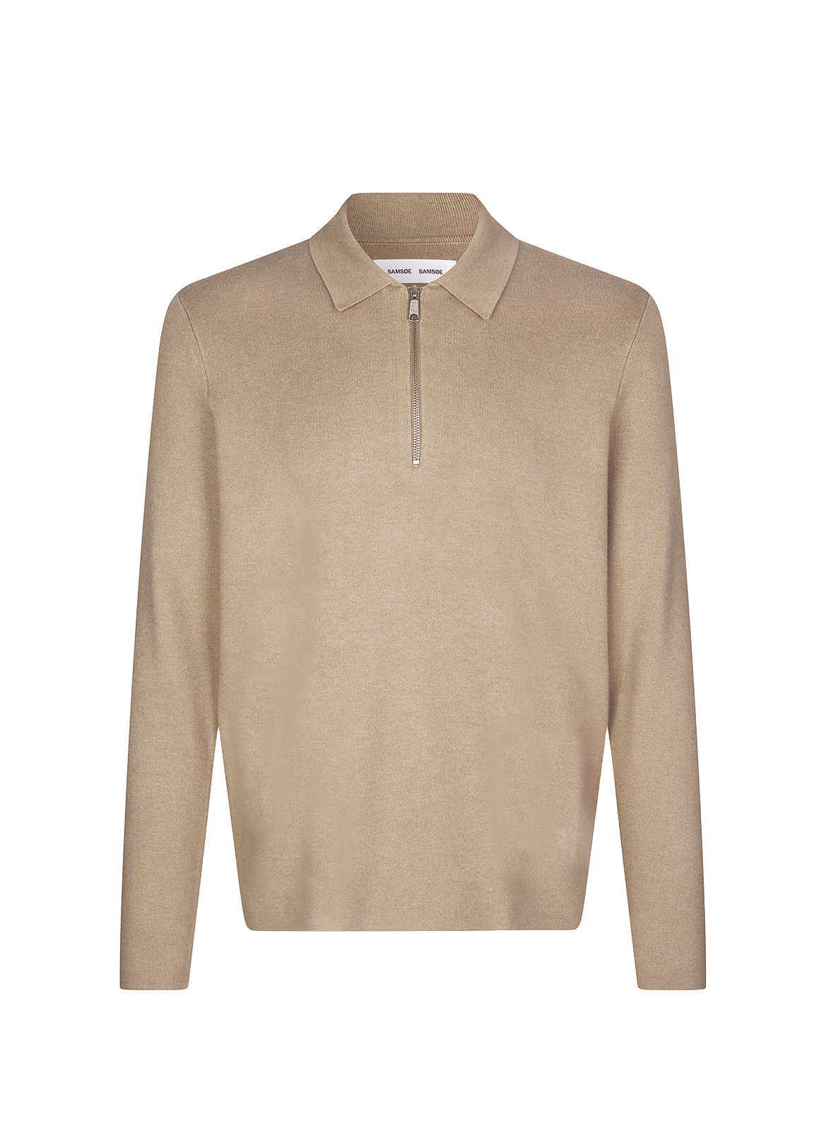 Pull léger à col classique SAMSOE SAMSOE Beige