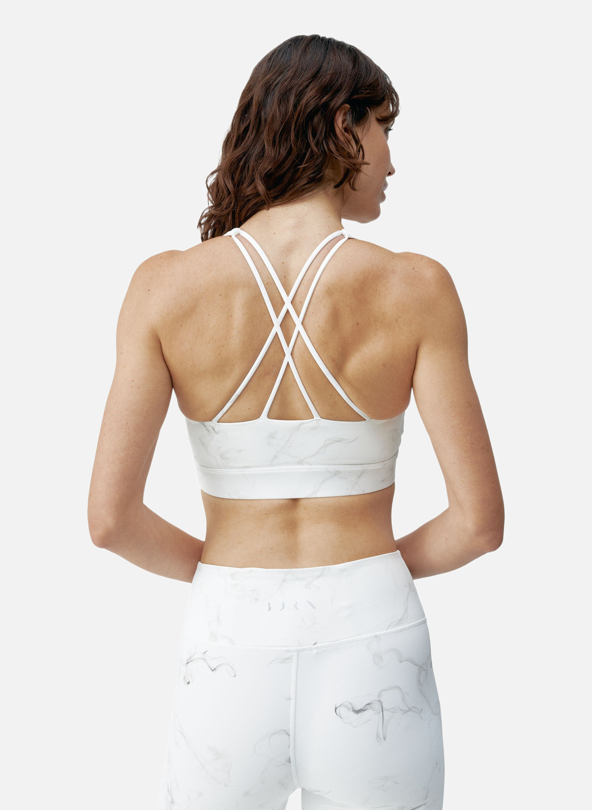 Brassière de sport performance fixation moyenne helio Gris